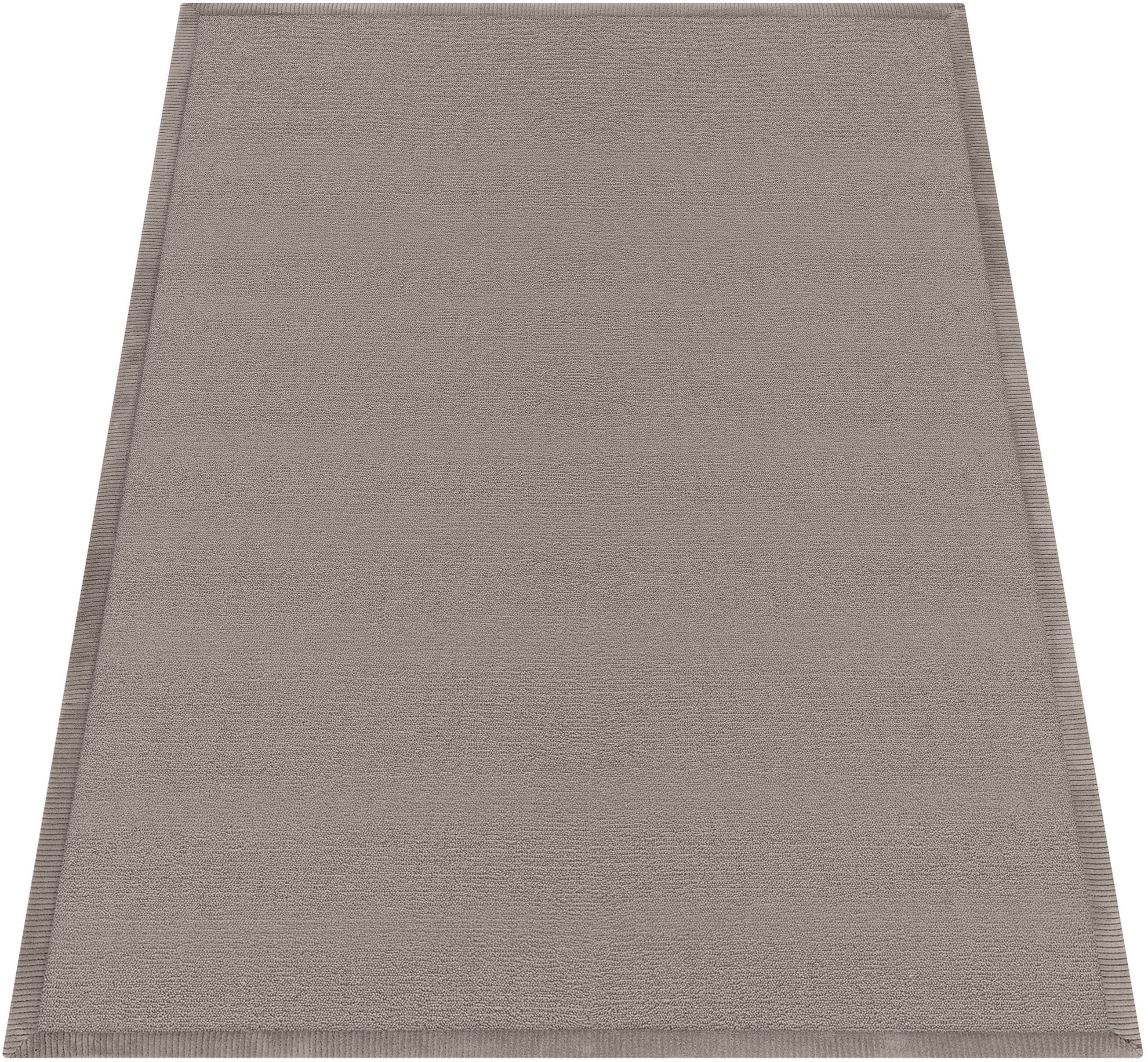 Teppich Tatami 475, Paco 24 rechteckig, mit Kurzflor, Foam, Höhe: Memory waschbar mm, Home, beige Uni-Farben