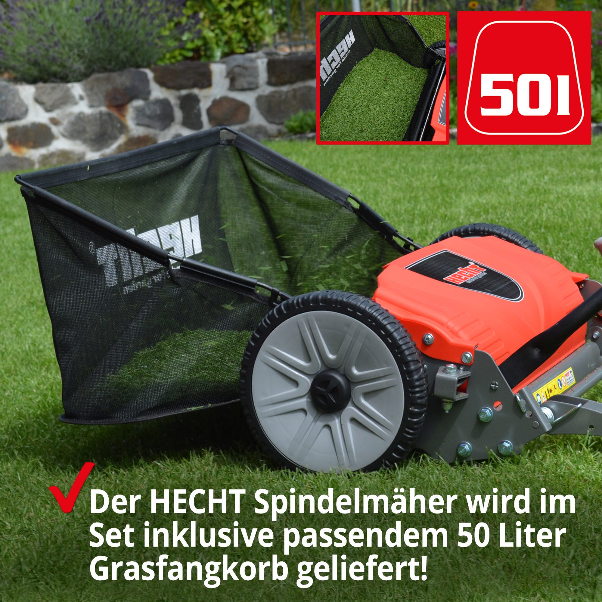 Hecht Spindelmäher 514 mit 50 Liter günstig online kaufen