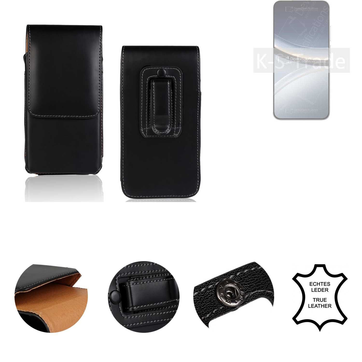 K-S-Trade Handyhülle für POCO F7, Holster Gürteltasche Handy Hülle Schutzhülle Handyhülle Leder