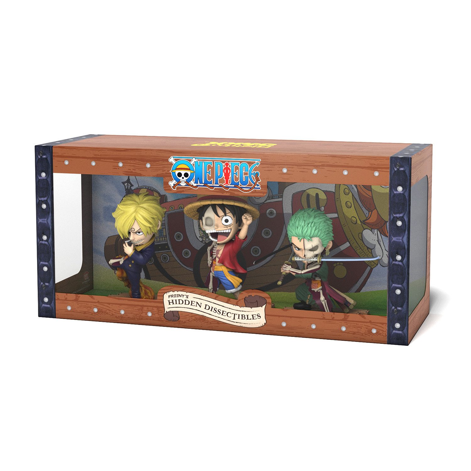 One Piece Anime Sammelfigur Mighty Jaxx One Piece Serie 1 Trio Set (Luffy, Zoro, Sanji)