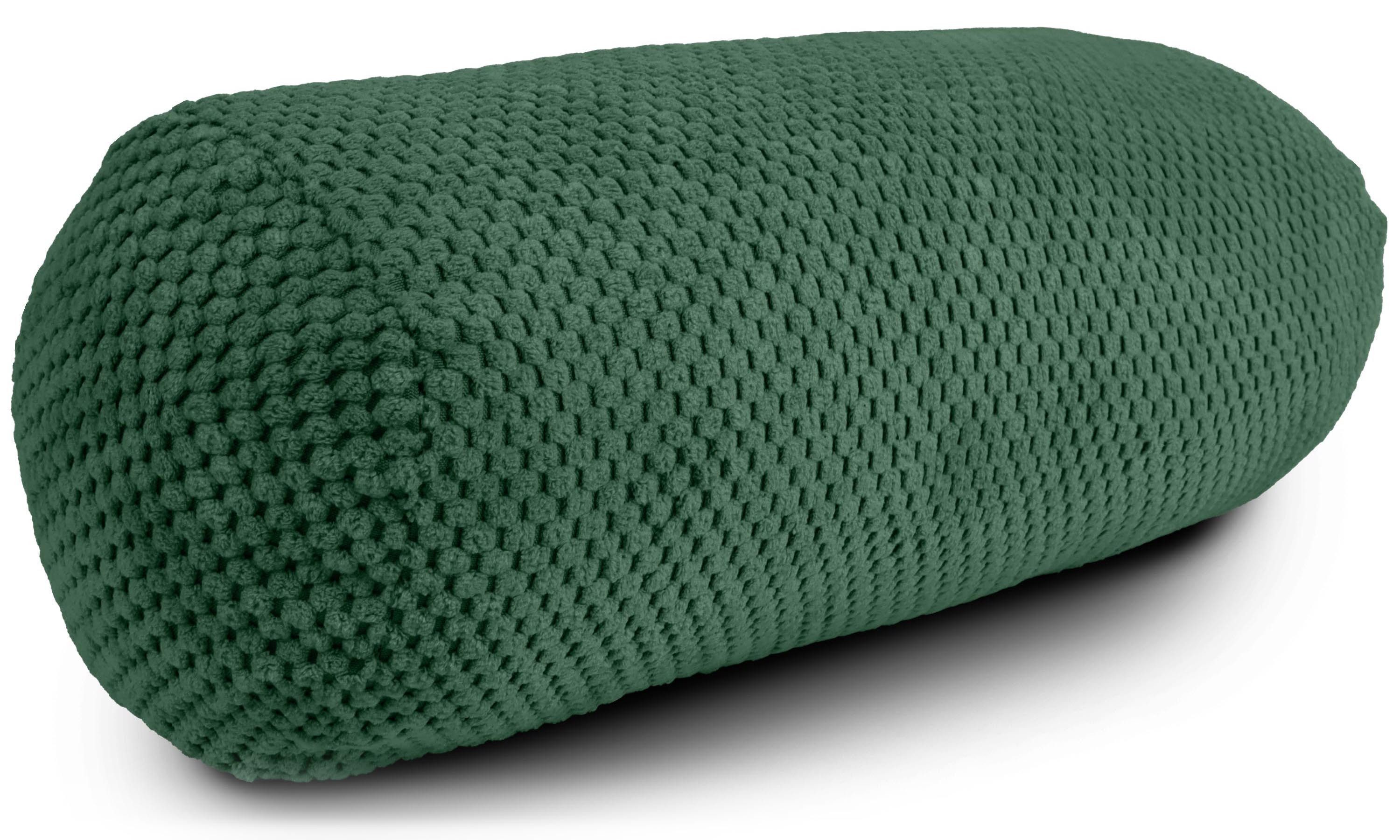 Amilian Nackenrolle 15x40 cm Nackenrollenbezug & Bettrolle - weiche Kissenrolle XXL, Kissen mit Bezug, Bettrolle mit abnehmbarem Bezug, abnehmbar, formstabil, waschbar 30°C