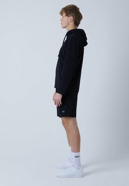 SPORTKIND Trainingsjacke Tennis Sportjacke Woven mit Kapuze Jungen & Herren schwarz
