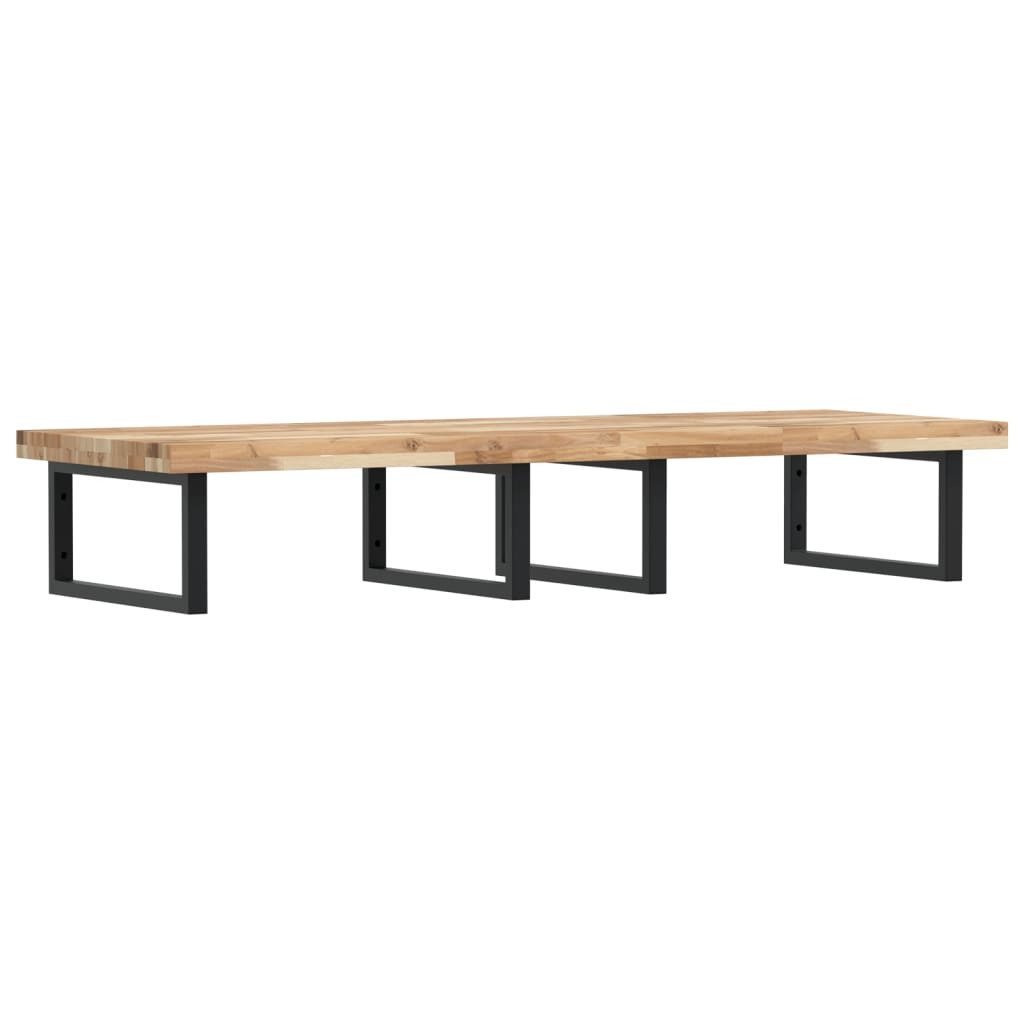 vidaXL Badezimmerspiegelschrank Waschbeckenregal Wandmontage Stahl und nholz (1-St)