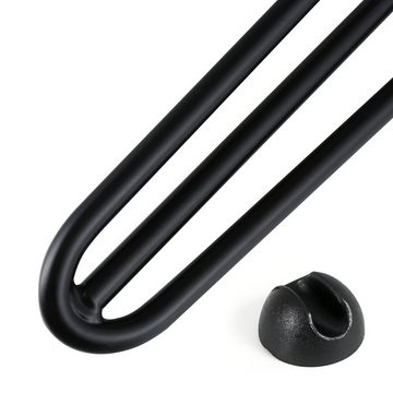 Zelsius Tischbein Hairpin Legs, 4er Set, 60 cm, schwarz, Tischbeine aus Stahl, 3 Streben