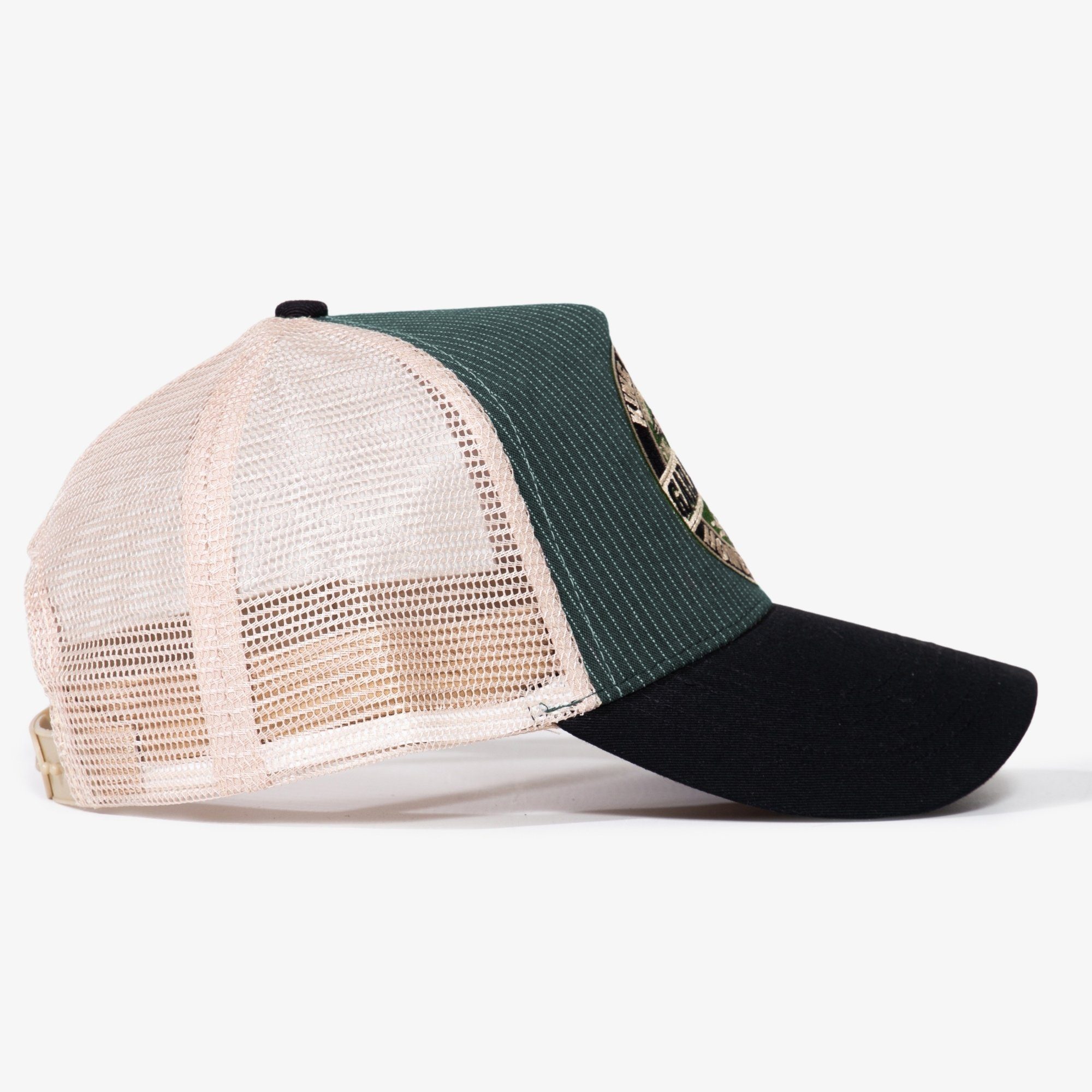 KingKerosin Trucker Cap Garage Built (1-St) im Nadelstreifen-Design
