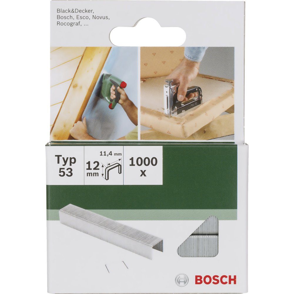 Bosch Accessories Tackerklammer Bosch Accessories 2609255821 Feindrahtklammern Typ 53 1000 St. Abmessu