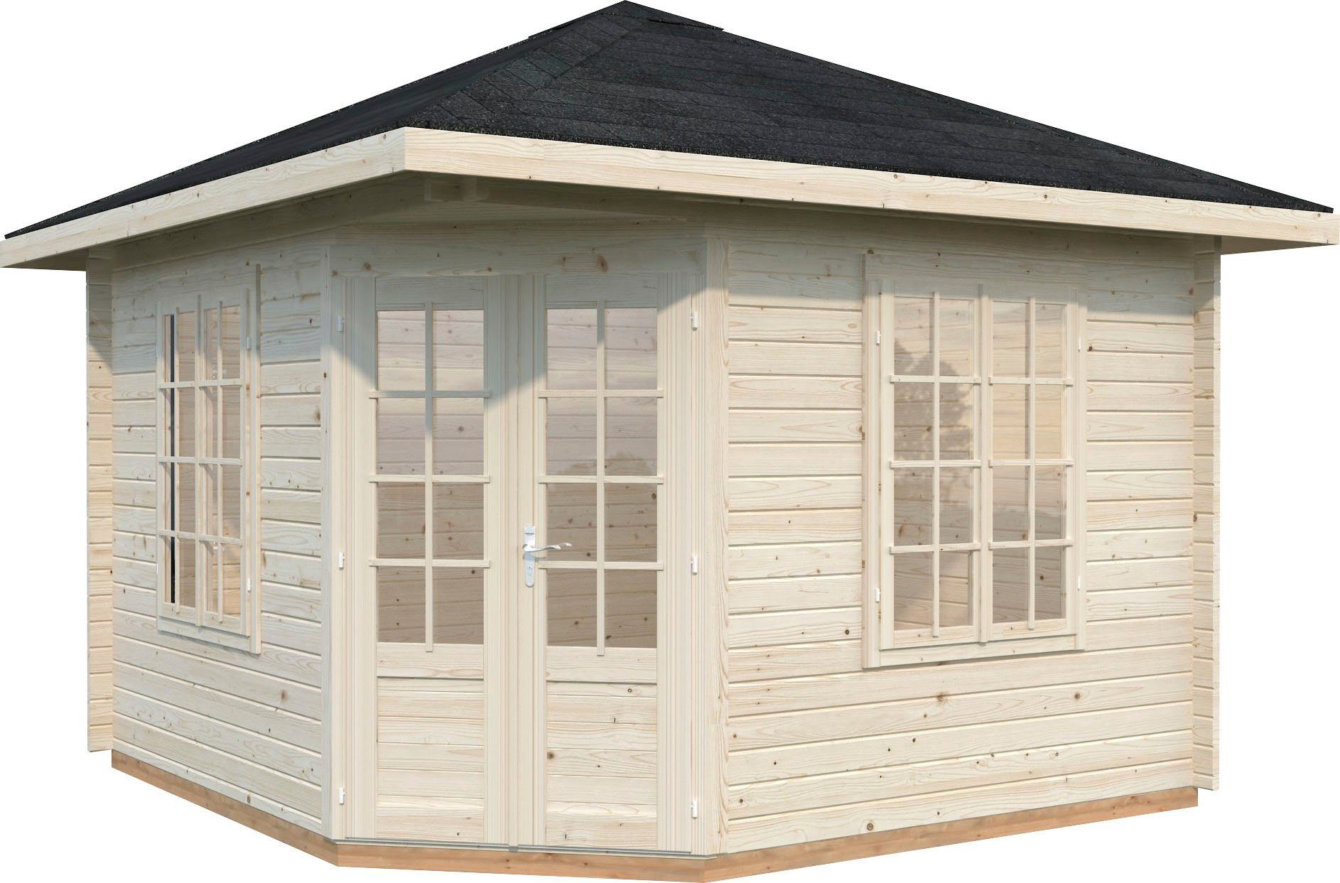 Palmako Gartenhaus Pavillon Melanie, BxT: 400x400 cm, naturbelassen