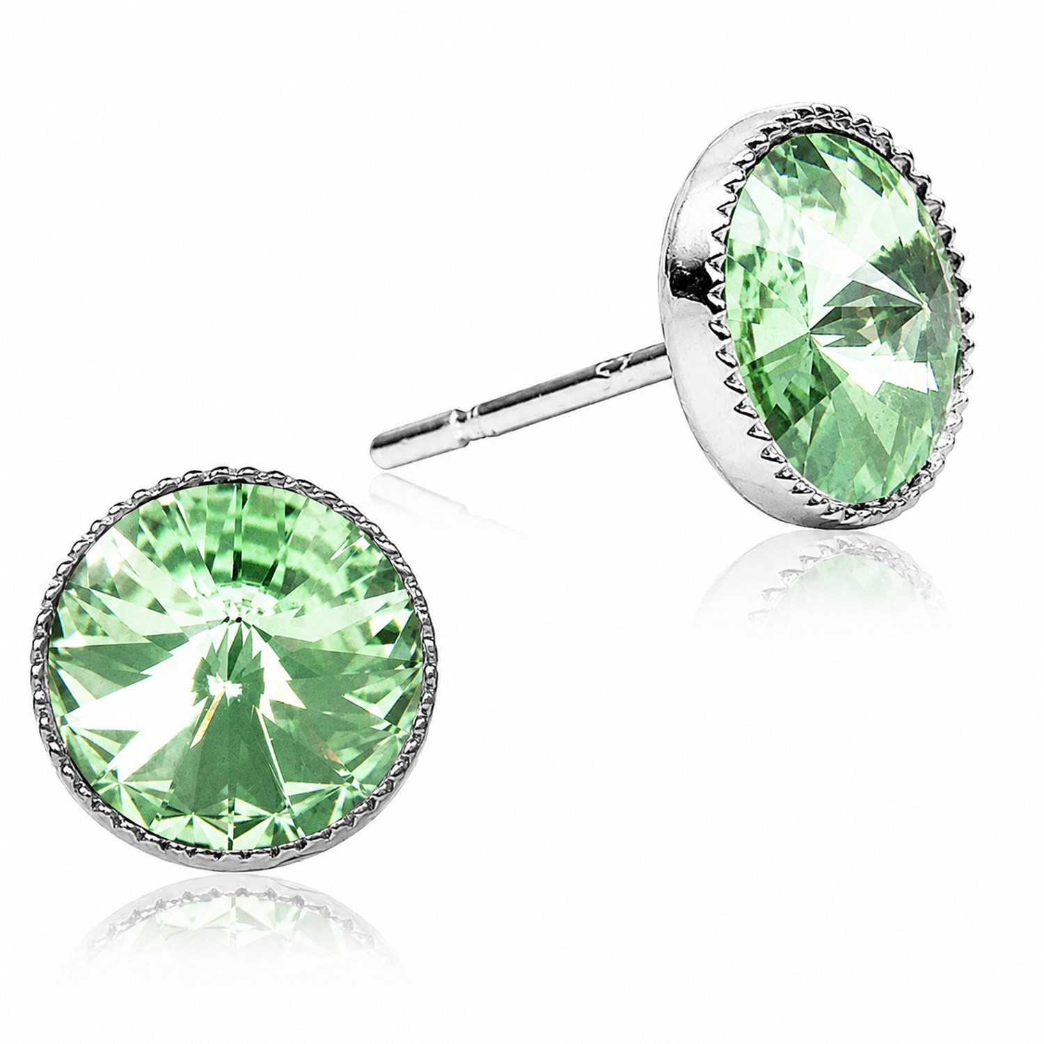 LUISIA® Paar Ohrstecker LUISIA® Solitär Ohrstecker "Joy" mit Kristallen von Swarovski®, Viele Farben verfügbar