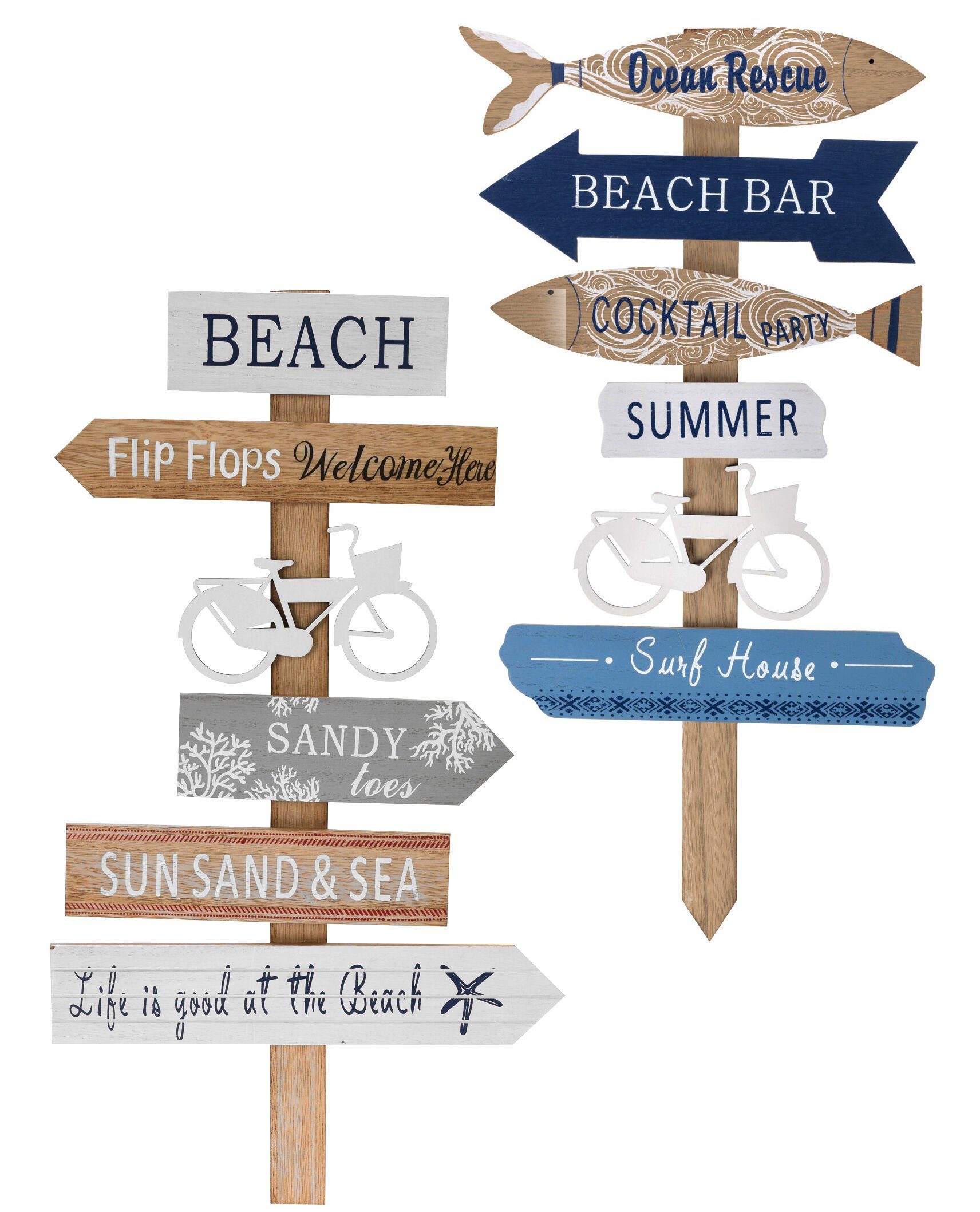 Dekoobjekt Holzschild Gartenregeln BEACH