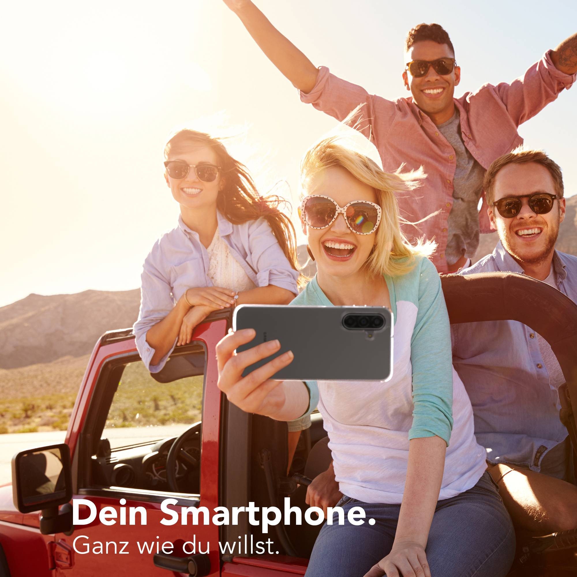 EAZY CASE Handyhülle TPU Hülle für Samsung Galaxy A17 6,7 Zoll, Schutzhülle Kameraschutz Silikonhülle Transparent Handyhülle Slimcover