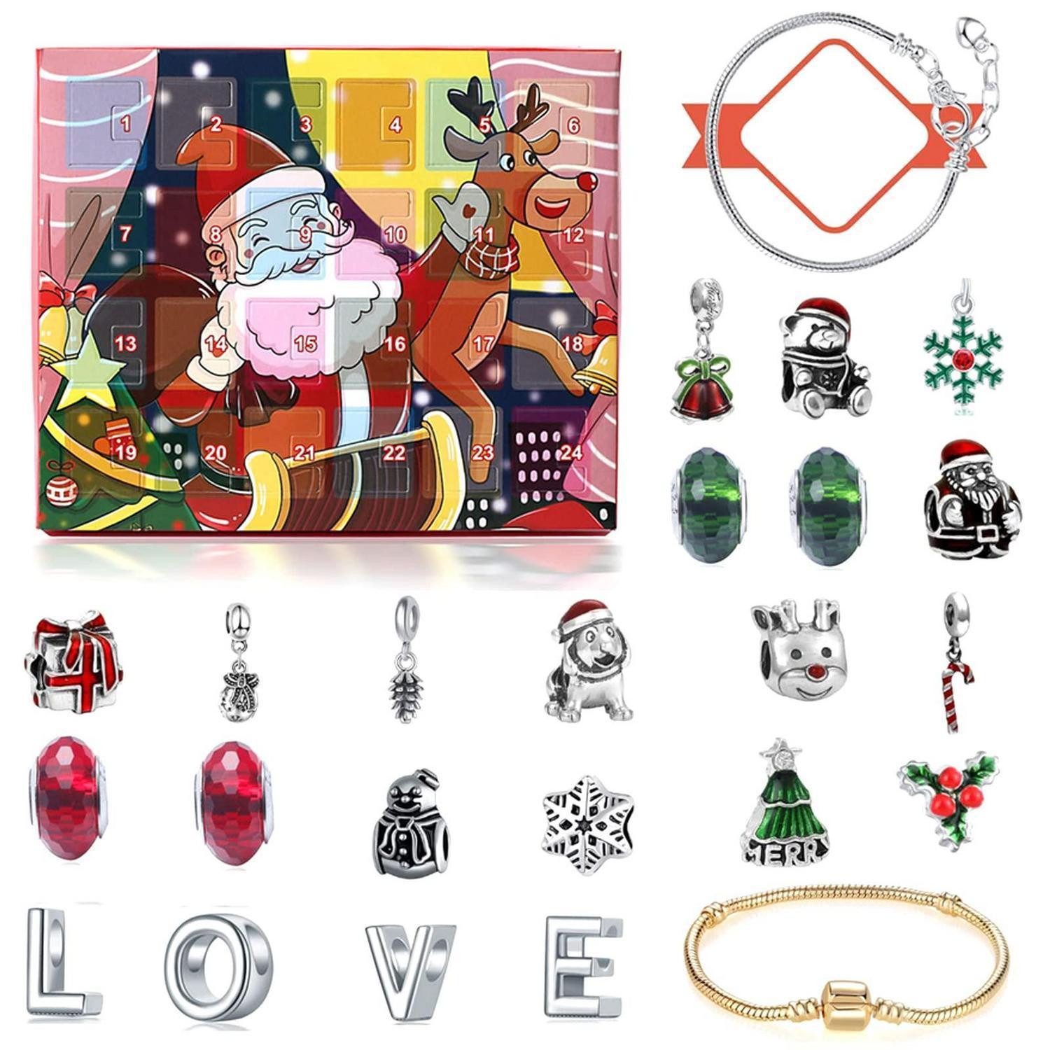 LuxusKollektion Schmuck-Adventskalender Adventskalender Schmuck 2026 Mädchen DIY