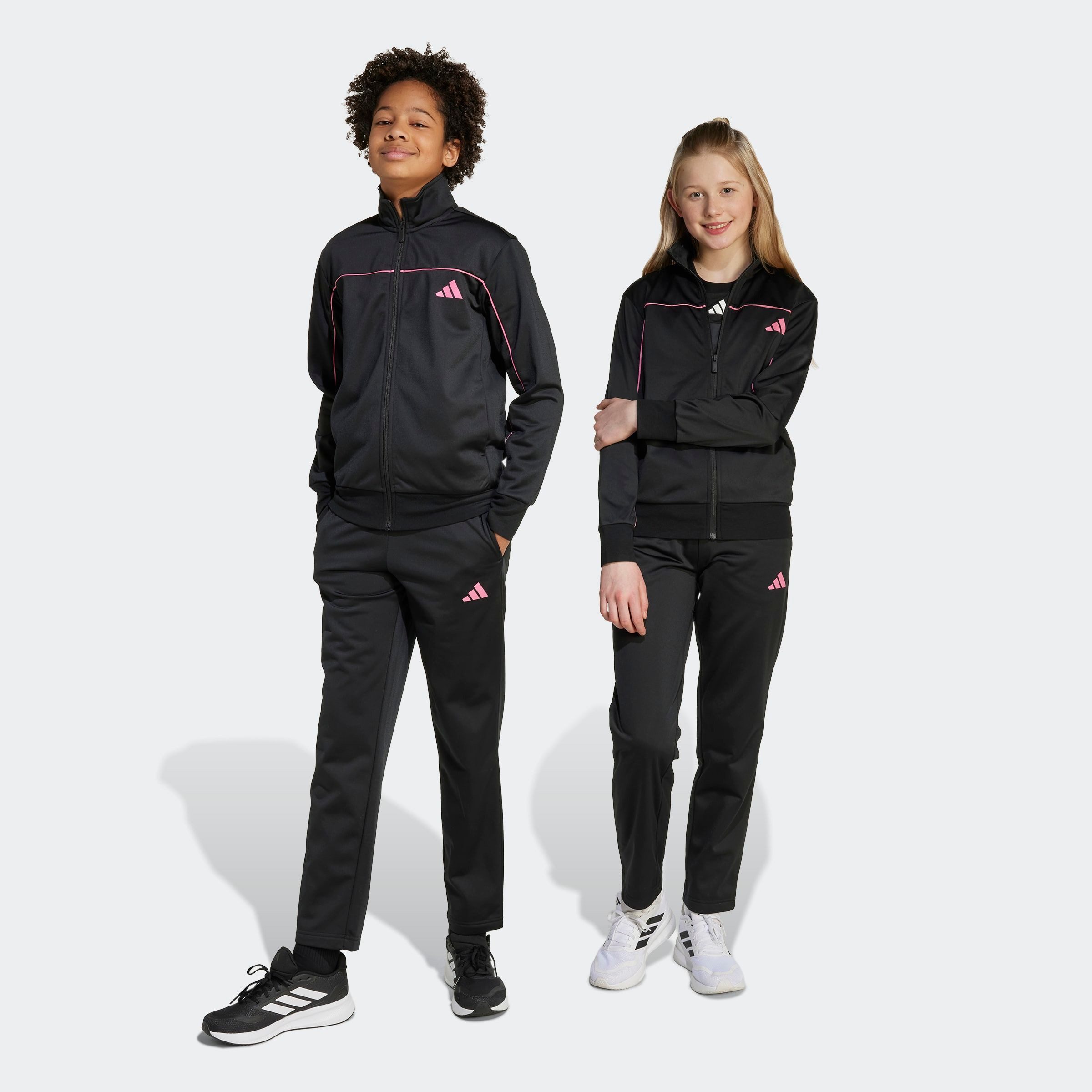 adidas Sportswear Trainingsanzug J CP TR TS (2-tlg), für Kinder und Teens, zweiteiliges Set, mit Stehkragen