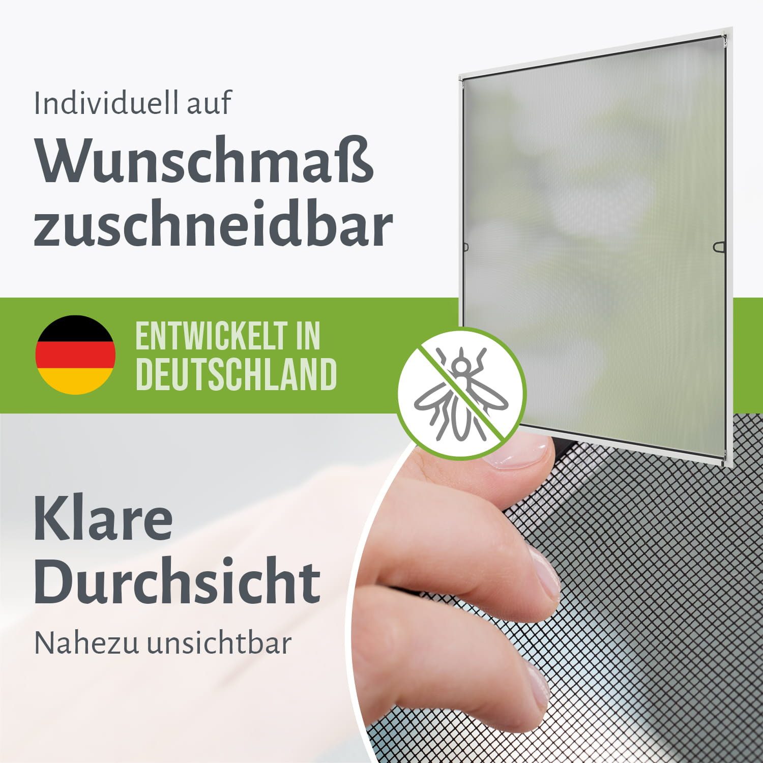 empasa Insektenschutz-Fensterrahmen "START", Fliegengitter Fenster Alurahmen – Bild 5 von 5
