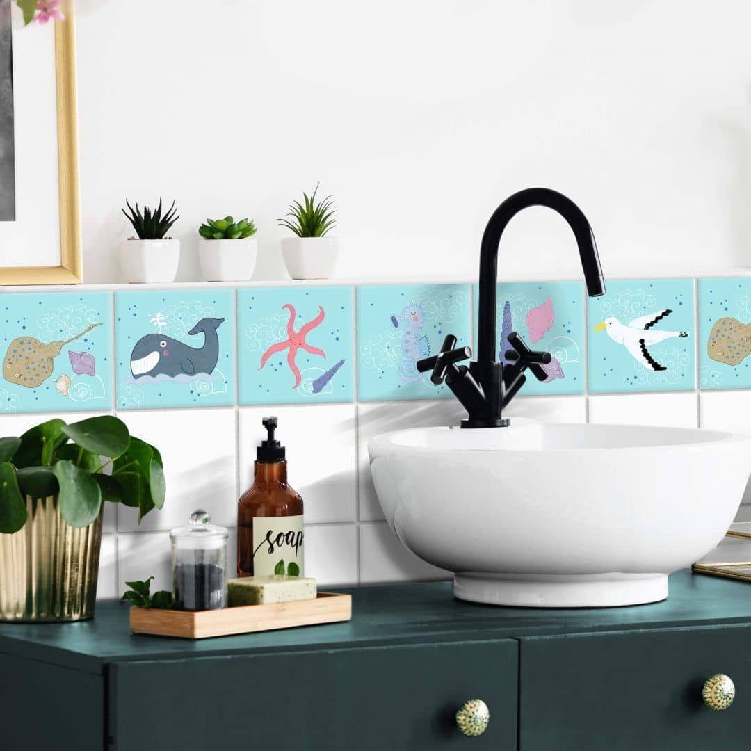 K&L Wall Art Fliesenaufkleber Klebefliese Sticker günstig online kaufen