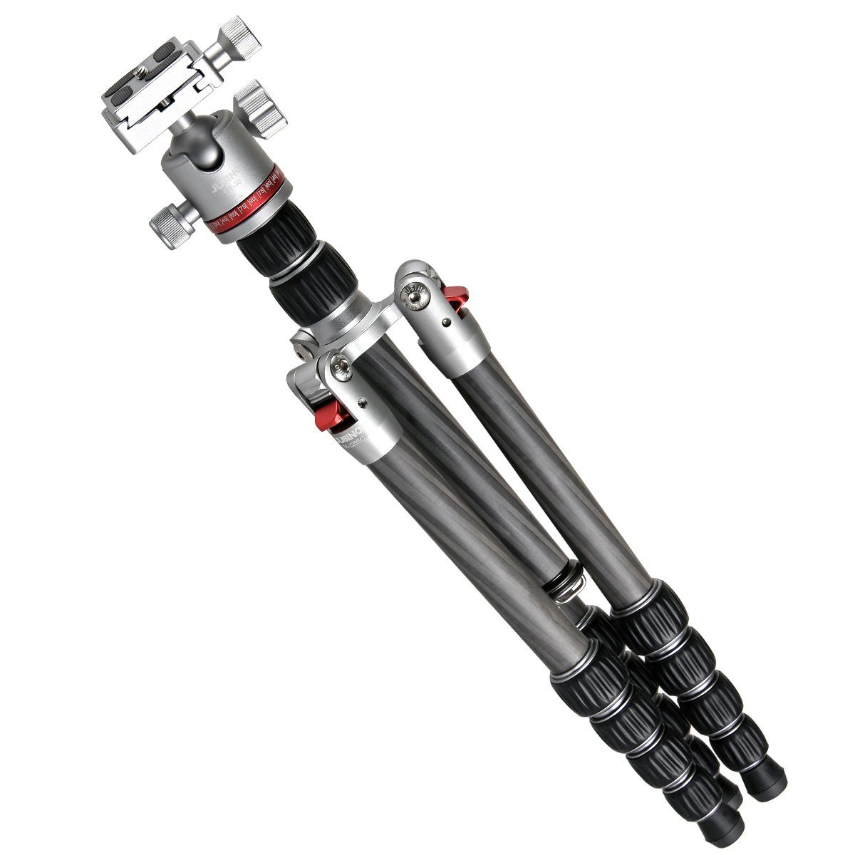 JUSINO Leichtes Karbon GT-30 und Kugelkopf Dreibeinstativ TK-225 Monopod-Funktion Tripod SC