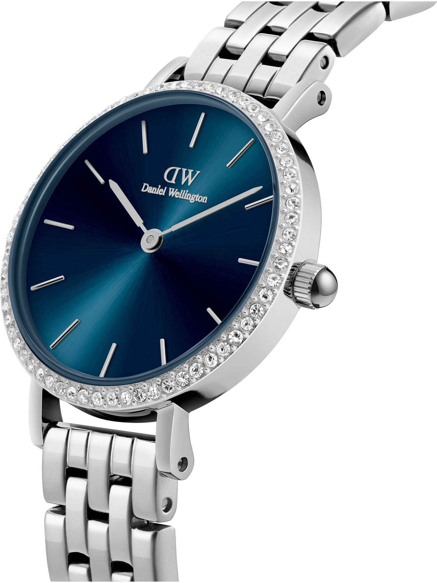 Daniel Wellington Quarzuhr Petite Lumine Bezel 5 Link Arctic