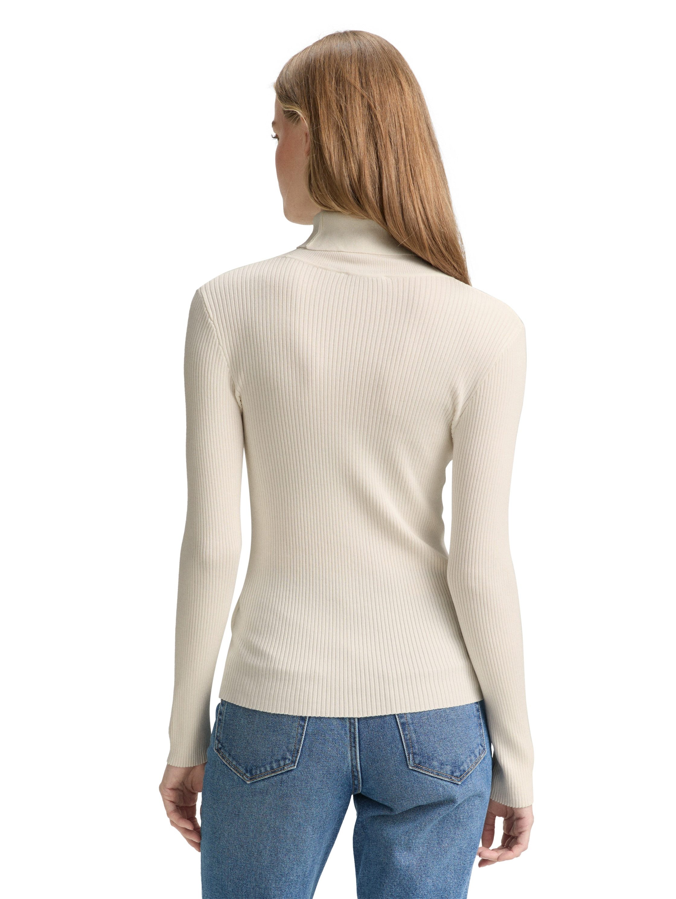 TOM TAILOR Denim Rollkragenpullover in Strick-Optik günstig online kaufen