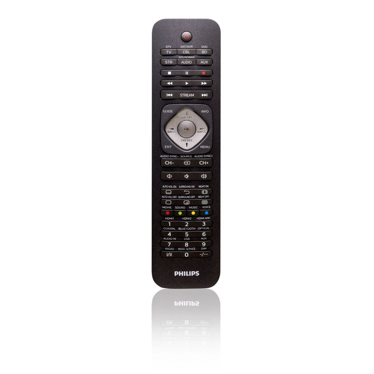 Philips 6-in-1 TV Ersatzfernbedienung Universal-Fernbedienung