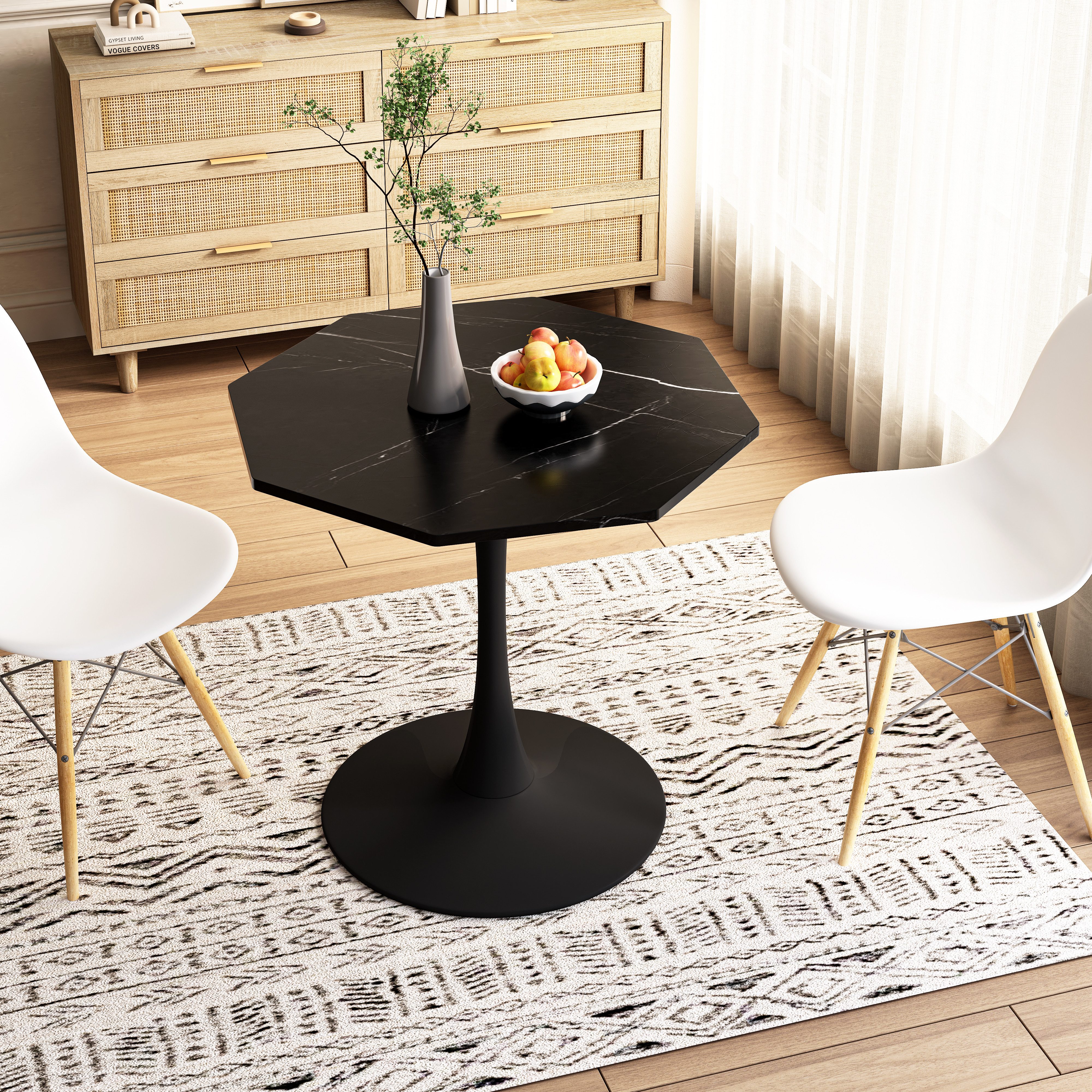 HAUSS SPOLE Esstisch 80×74cm Achtkantiger Couchtisch günstig online kaufen