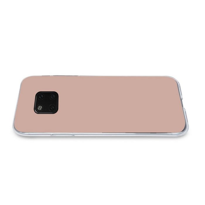 MuchoWow Handyhülle Rosa - Palette - Einfarbig - Einfarbig rosa Handyhülle Huawei Mate 20 Pro Handy Case Silikon Bumper Case OR12145