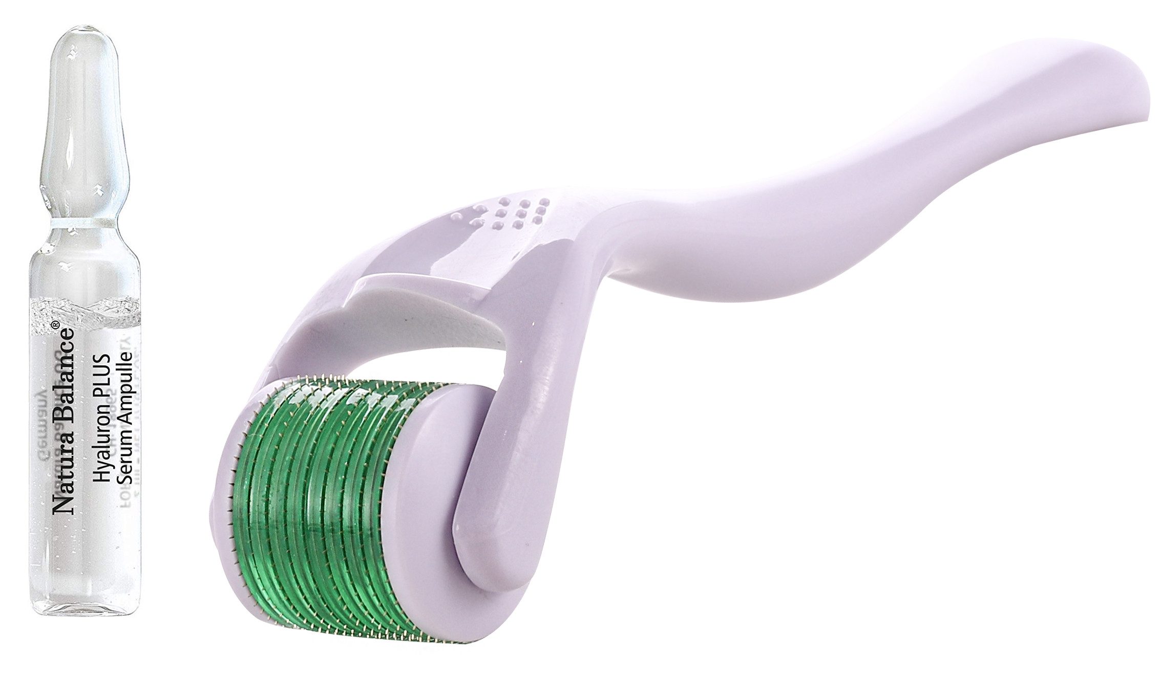 Gesichtspflege-Set SET Micro Needling Roller + 15x Hyaluron PLUS Derma Ampullen