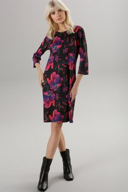 Aniston SELECTED Jerseykleid mit Blumendruck in Knallfarben
