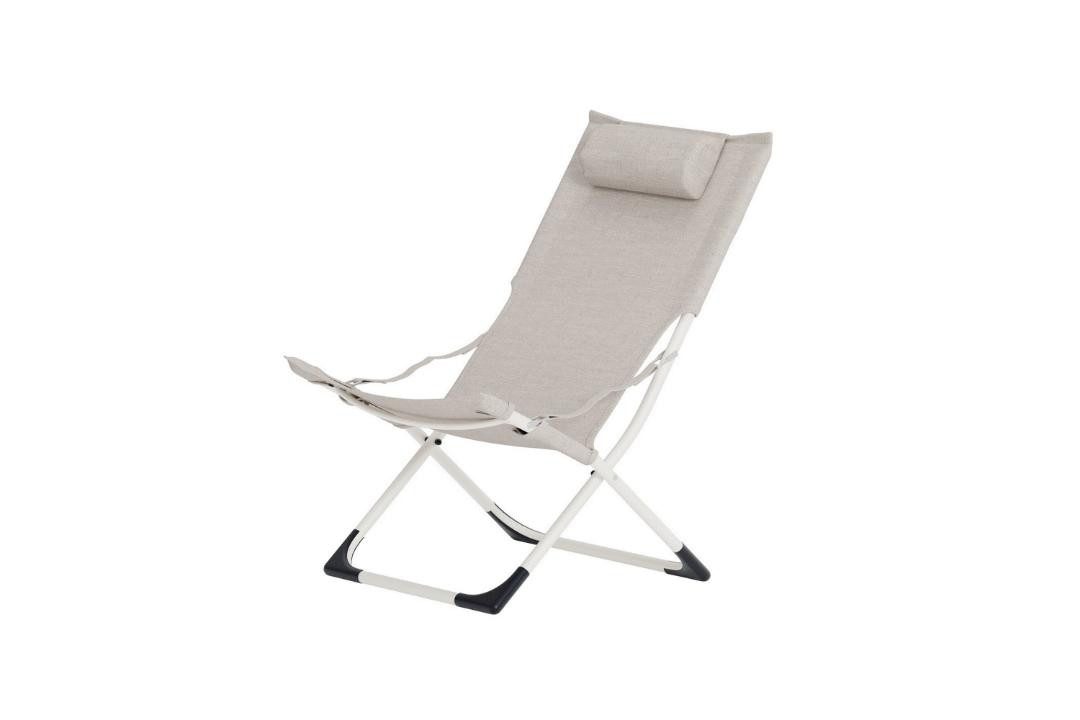 Venture Home Gartenlounge-Sessel 2er Set Seville Loungesessel beige.