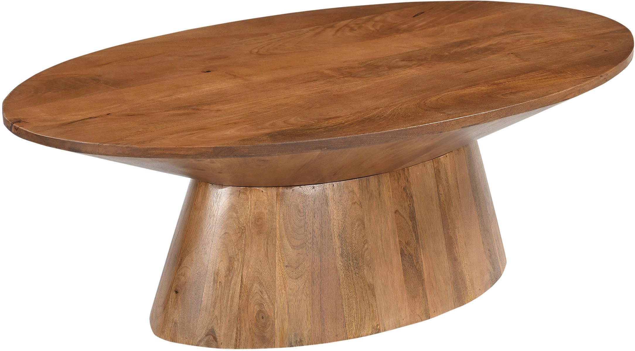 SIT Couchtisch MANGO NATURAL, mit ovalem Sockelfuß