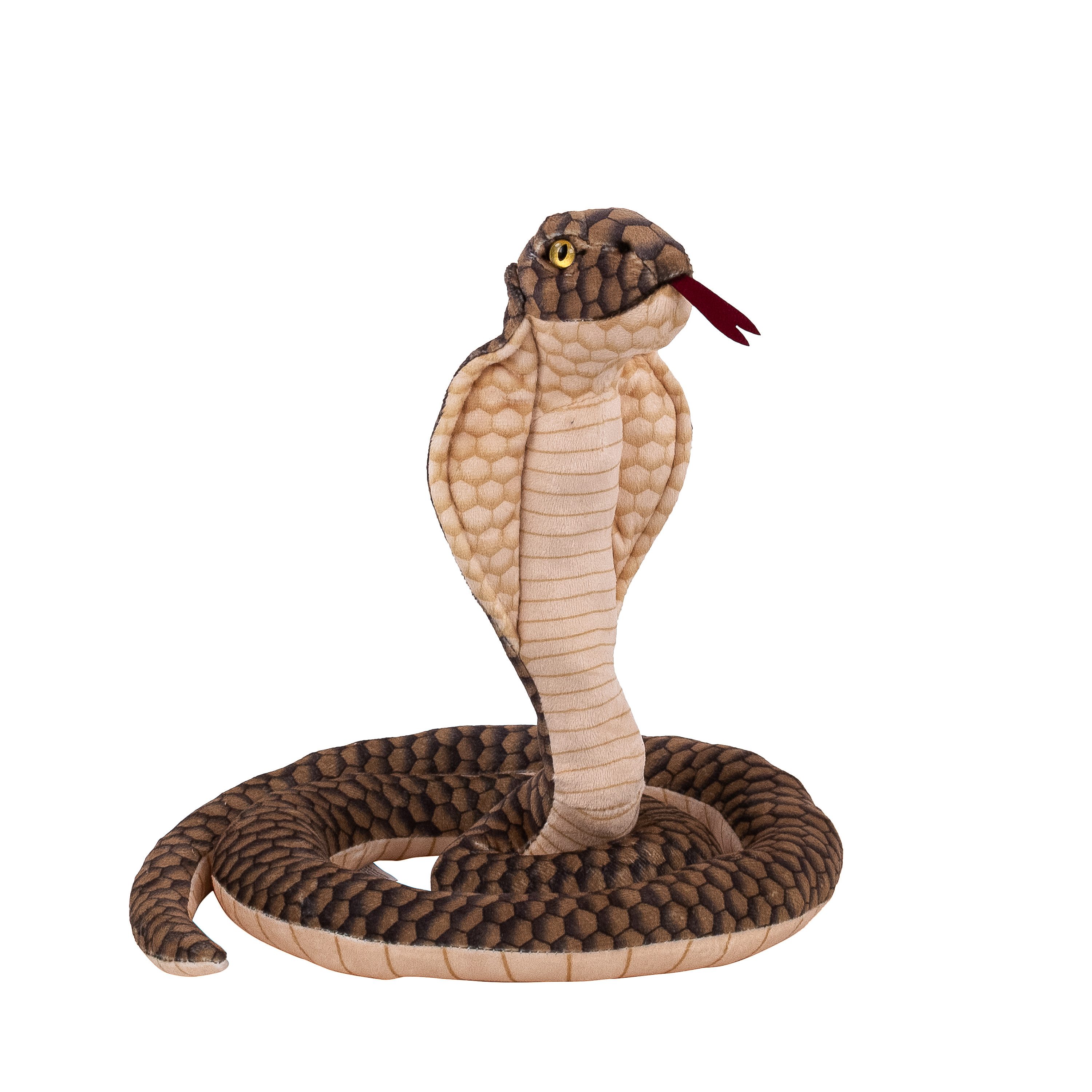 Teddys Rothenburg Kuscheltier Schlange braun 127 cm Plüschschlange Stofftier (Plüschtier, Stoffschlange, Stoffkobra, Plüschkobra)