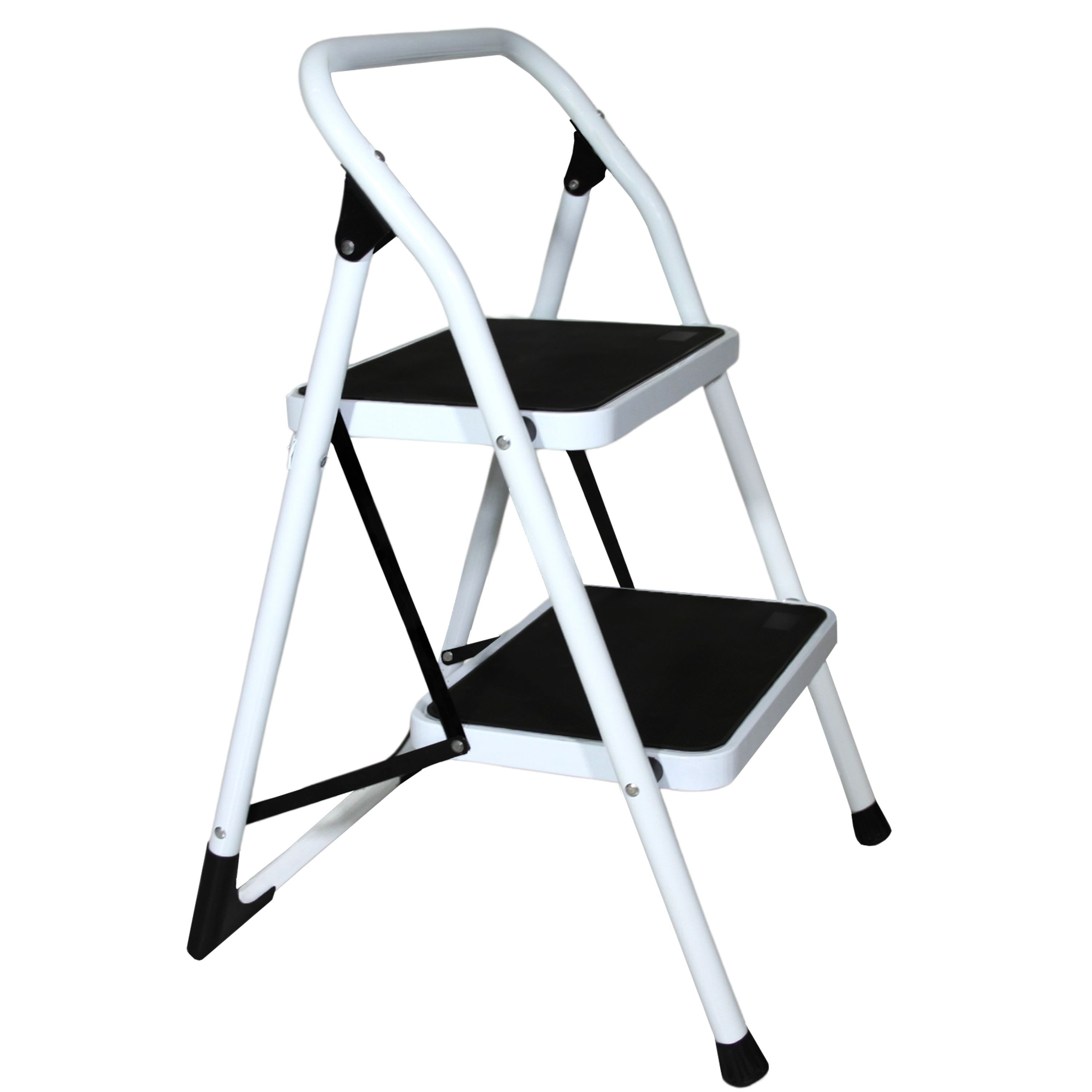 HELO24 Trittleiter Haushaltsleiter Leiter Klapptritt Stehleiter bis 150 kg Stahl R2