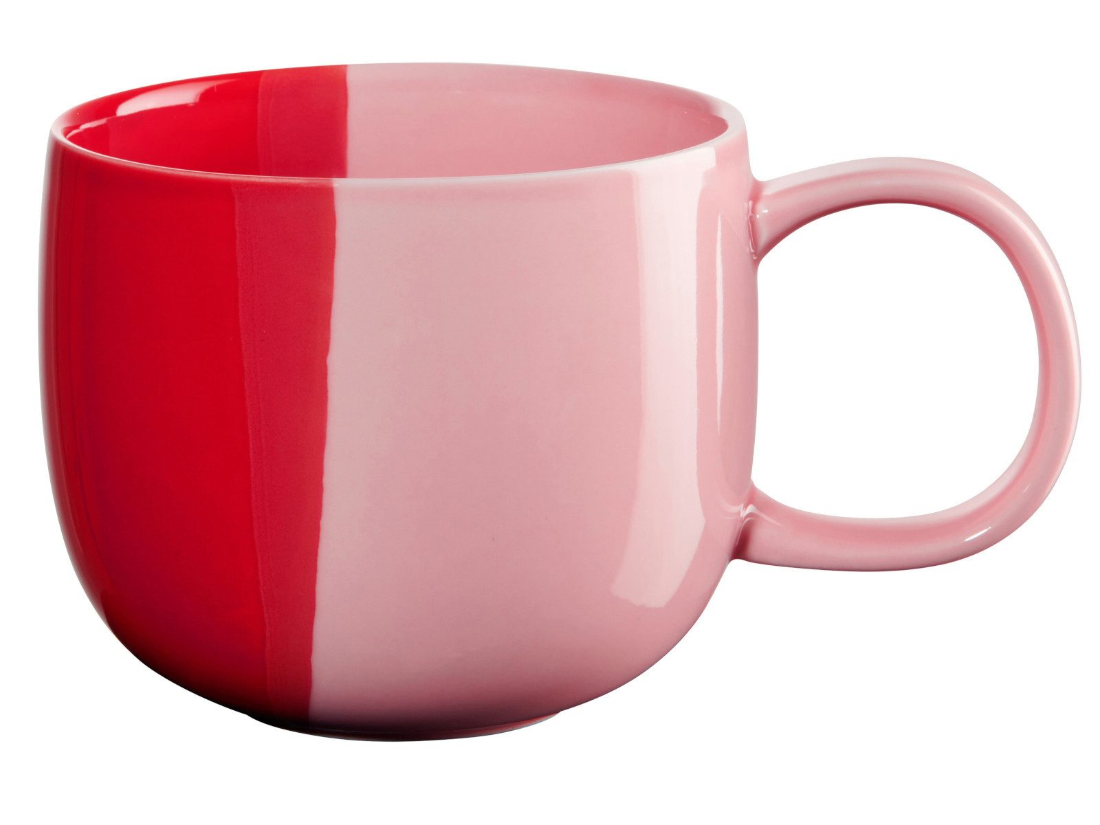 ASA SELECTION Becher Joy Henkelbecher strawberry smoothie 0,4l, Porzellan, Geschirr