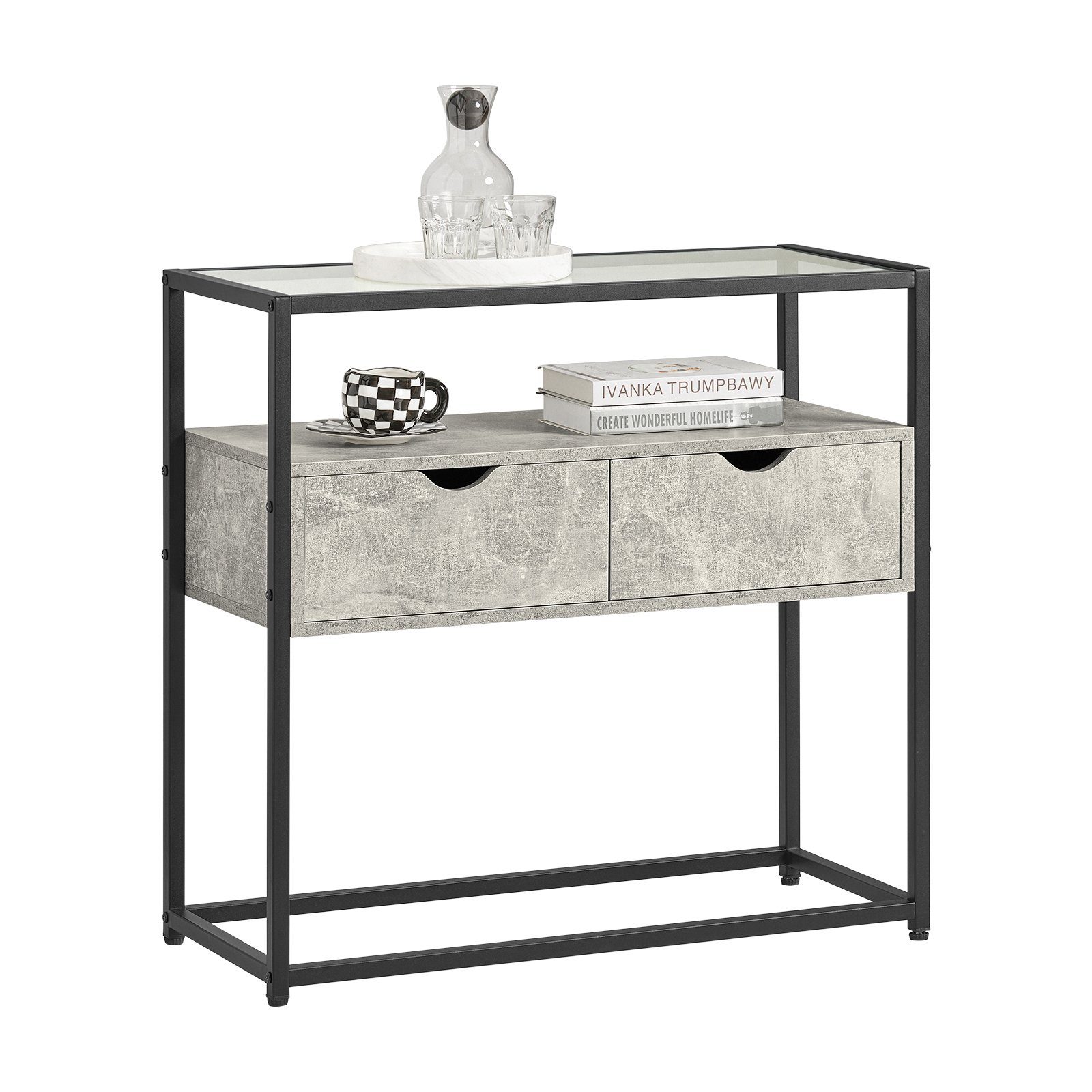 SoBuy Konsolentisch FSB54, schmal Flurtisch Sideboard Beistelltisch Sofatis günstig online kaufen