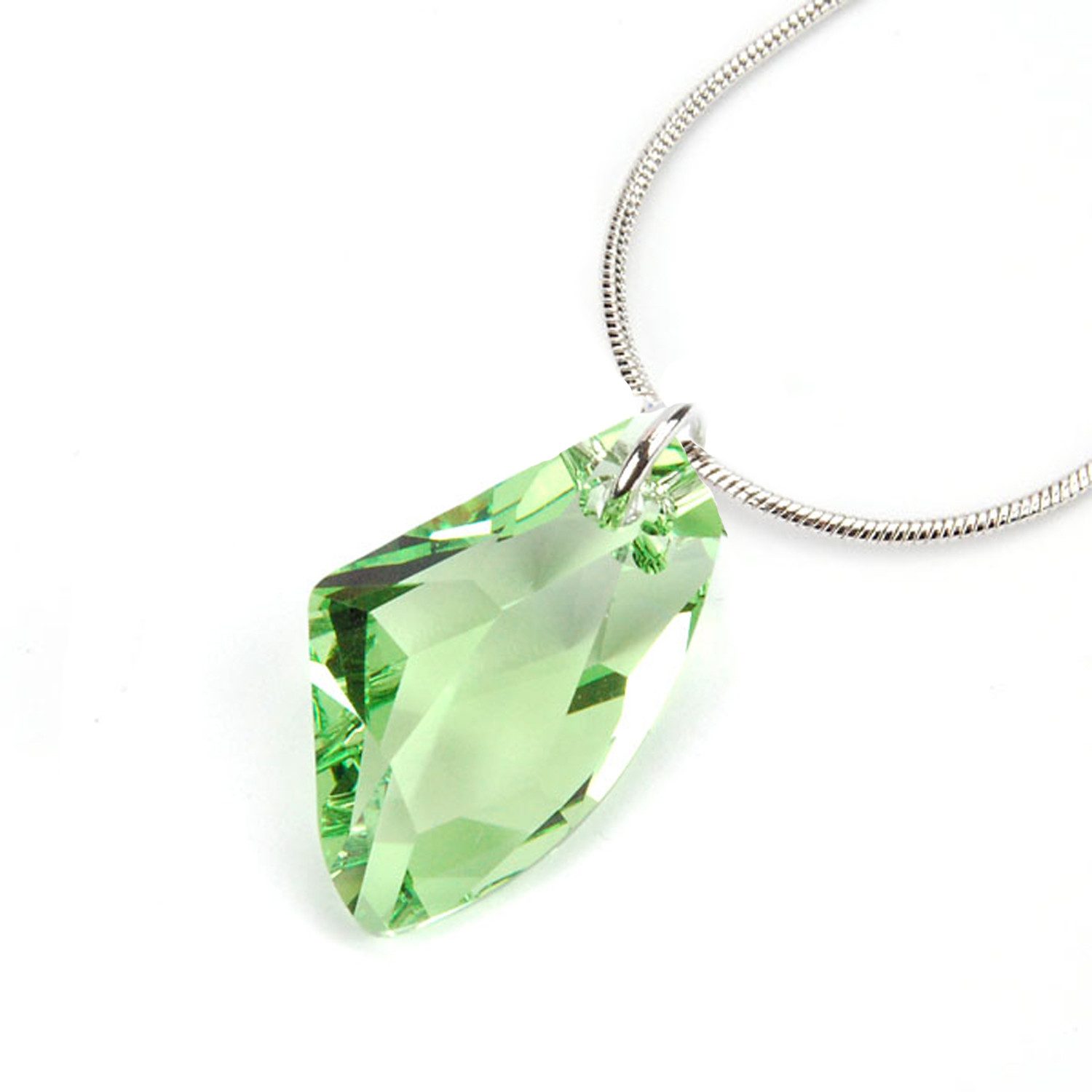 Le Bijou Kette mit Anhänger Glimmer Jewels, Galactic Vertikal-Anhänger mit Kette Markenkristalle