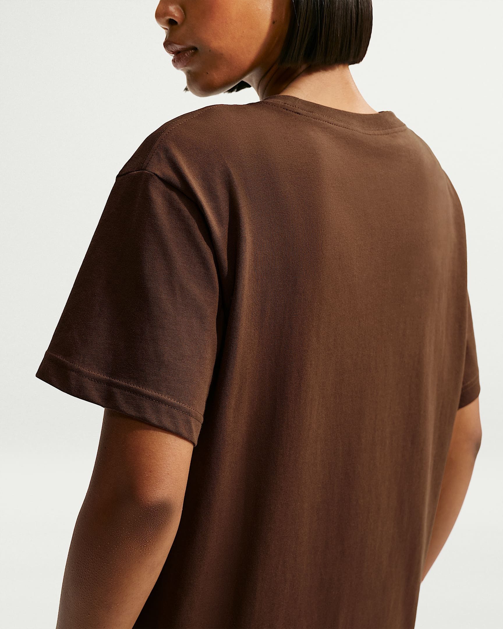 Nike Sportswear T-Shirt W NSW CLASSIC SS TEE Kurzarm, mit Rundhalsausschnitt, aus Baumwoll-Jersey, normale Länge