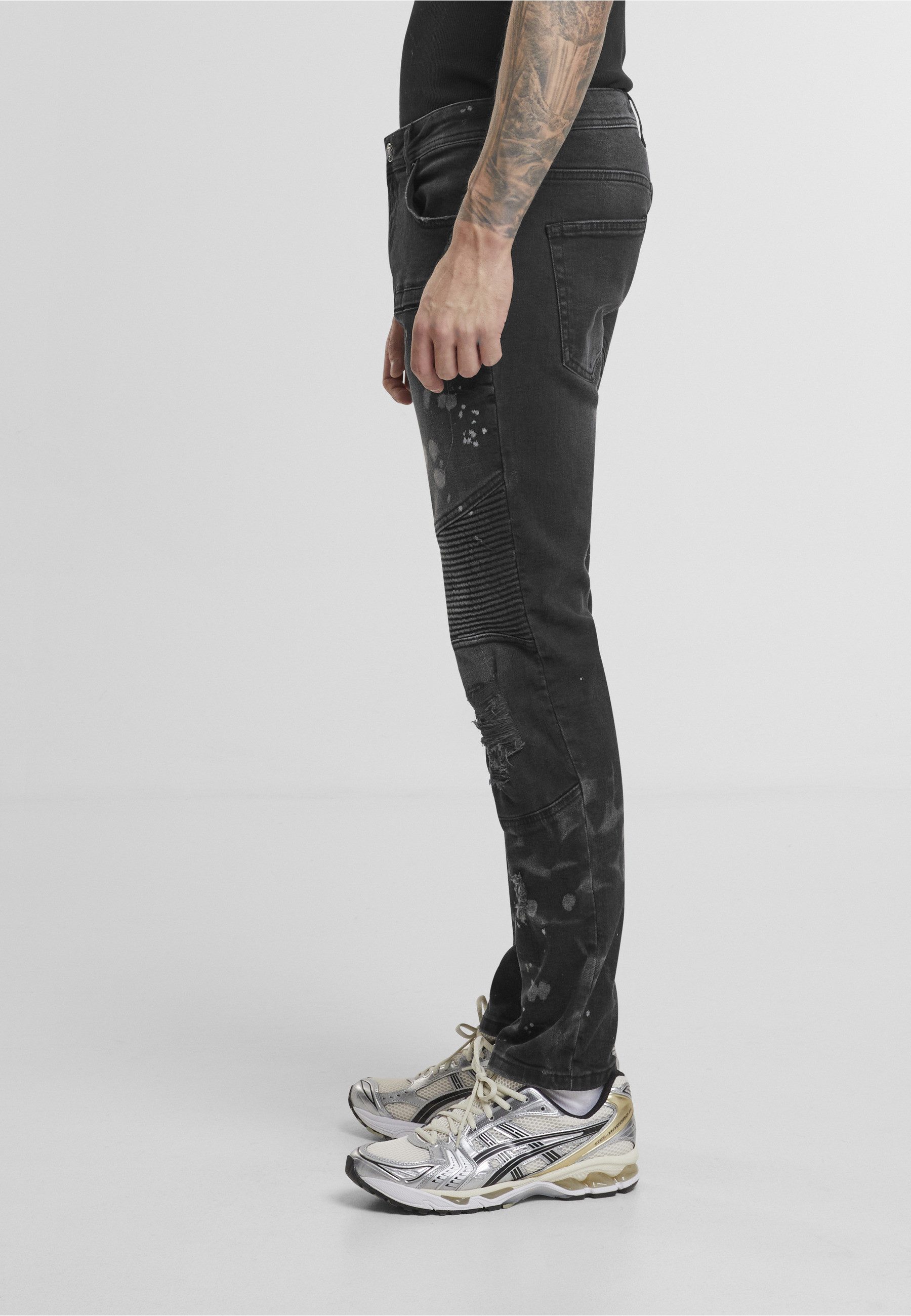 2Y Premium Bequeme Jeans 2Y Premium 2Y SANTI BIKER SLIM FIT JEANS – Bild 4 von 5