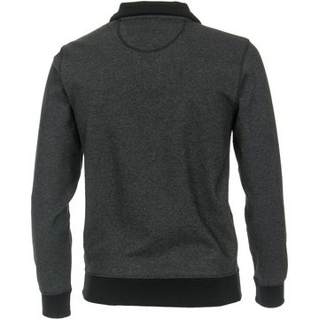 CASAMODA Sweater Große Größen Troyer-Sweatshirt anthrazit melange CasaModa
