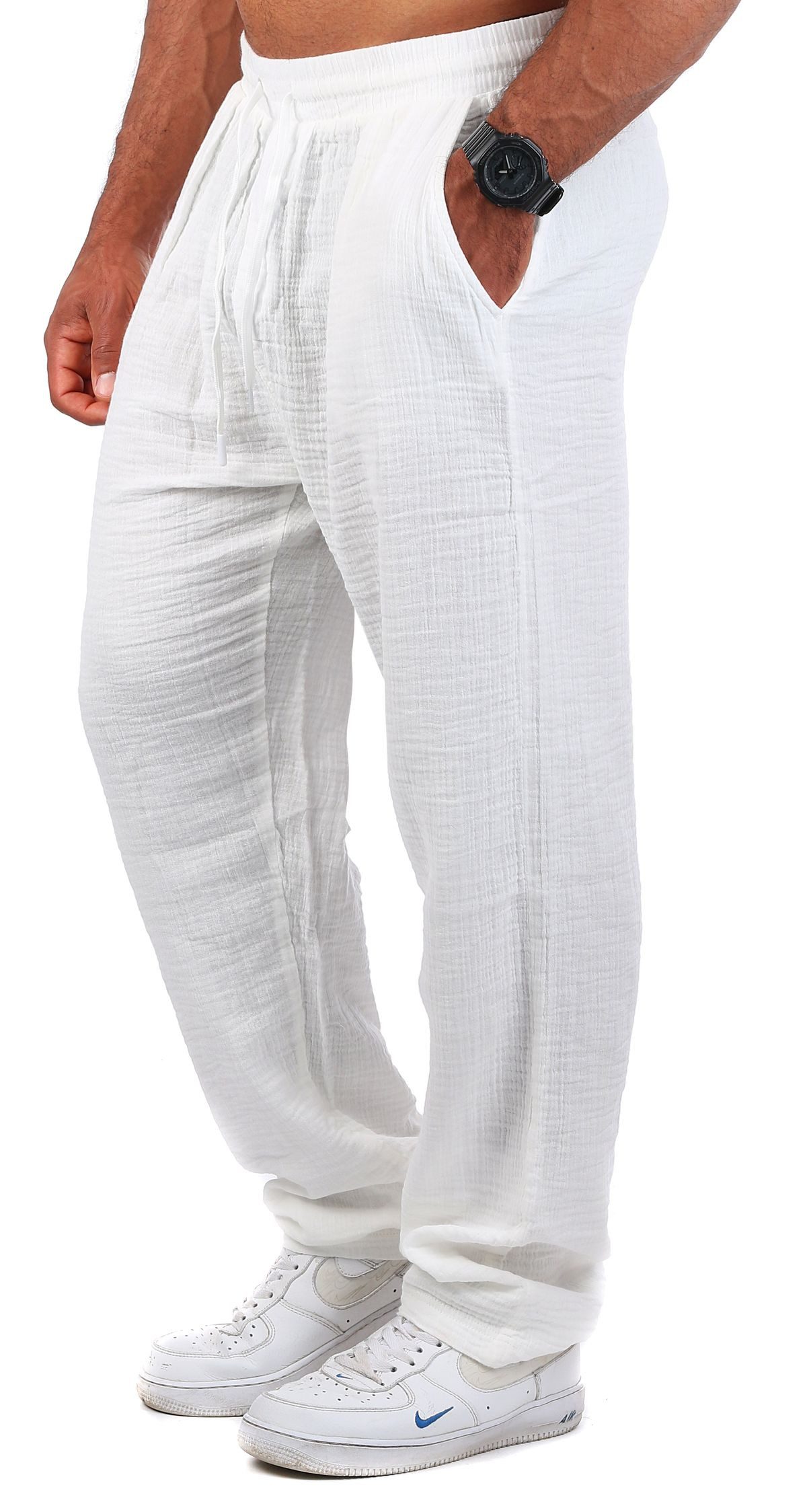 CARISMA Strandhose Herren Musselin Hose lang trendig angenehm luftig locker günstig online kaufen