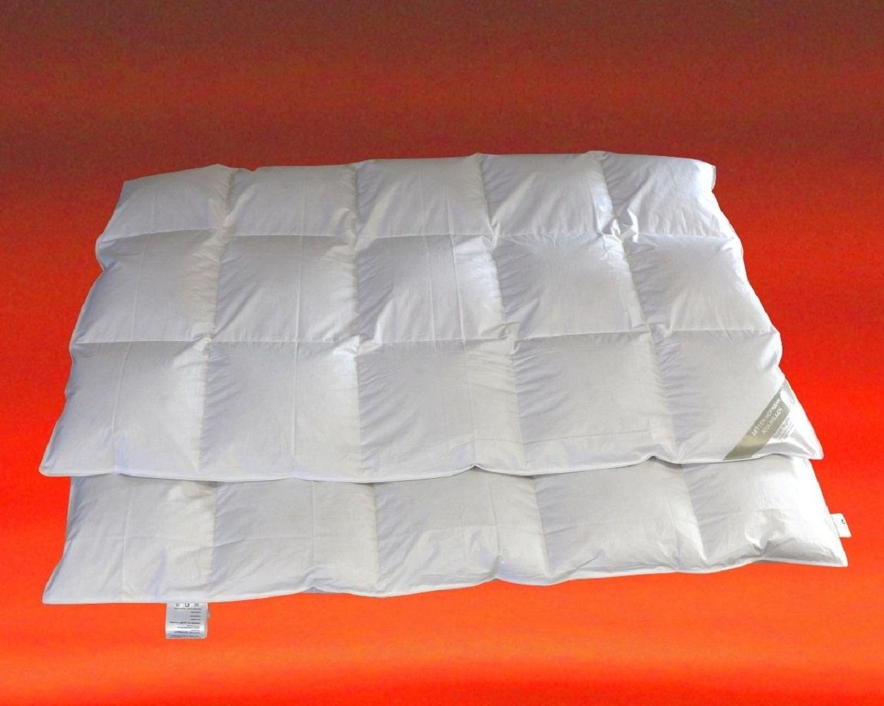 Betten Hofmann 4-Jahreszeitenbett Hofmann Franken Daunenbett Daunendecke 135x200 cm 5x7 100% NEUE Gänse, Füllung: 700 Gramm neue weiße fränkische Gänsedaunen mit natürlichen Farbeinschüssen