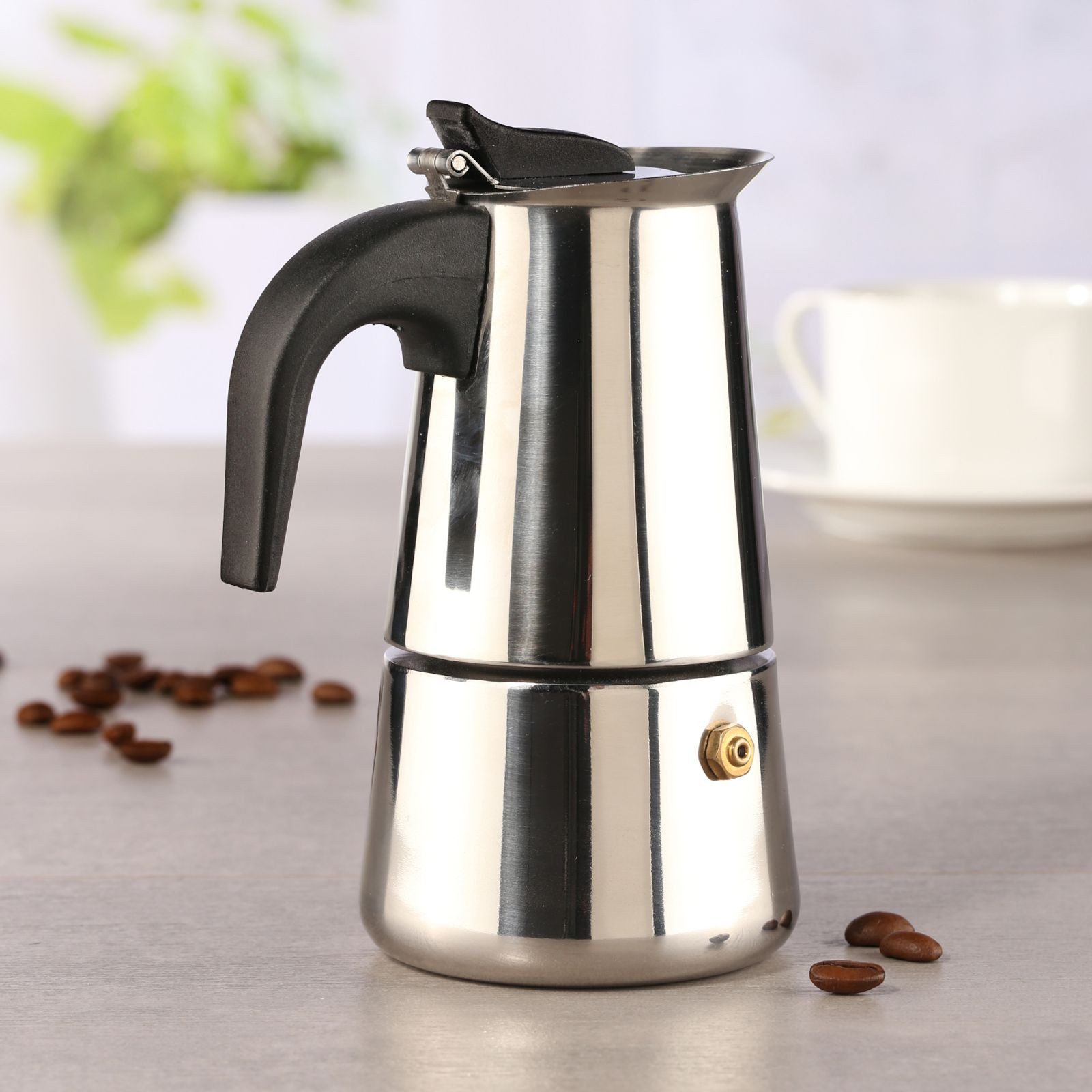 Gravidus Espressokocher EDELSTAHL Espressokocher Espresso Maker 2 Tassen Espressokanne Kaffee