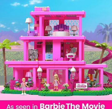 Barbie Puppenhaus The Movie, 3-stöckiges Puppenhaus mit 8 Zimmern, Konstruktion, (Dreamhouse, Puppen Haus, Puppenhäuser, Set, mit Rutsche, 1795-tlg., ab 10 jahren, Puppenvilla Dollhouse, Film, Beleuchtung), Puppenhaus Barbie xxl groß, The Movie, Barbiehaus, Puppenstube Puppen