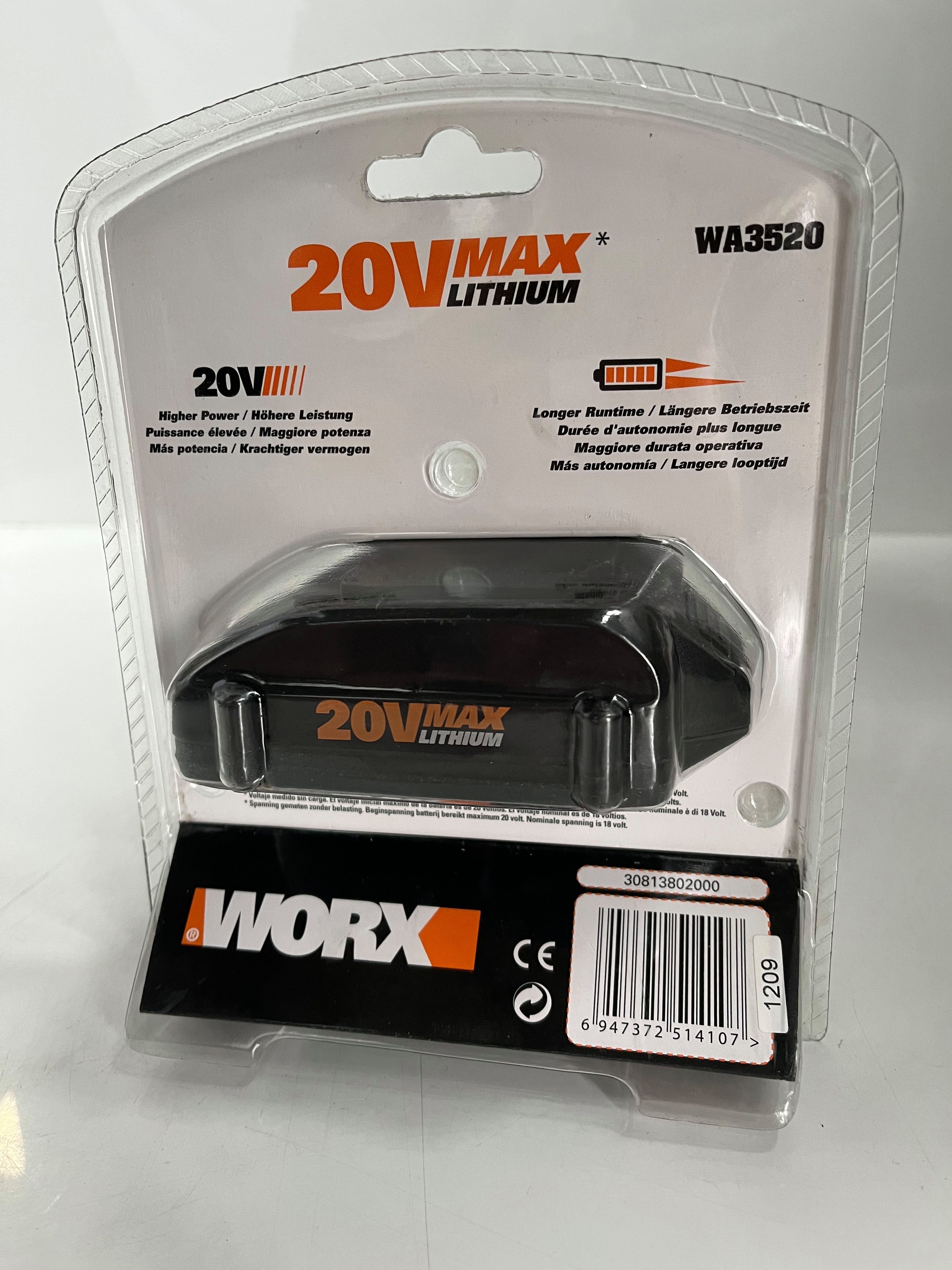 Worx Worx Ersatz - Akku 20 V 1,5Ah WA3520 Original Akku 1500 mAh (20 V)