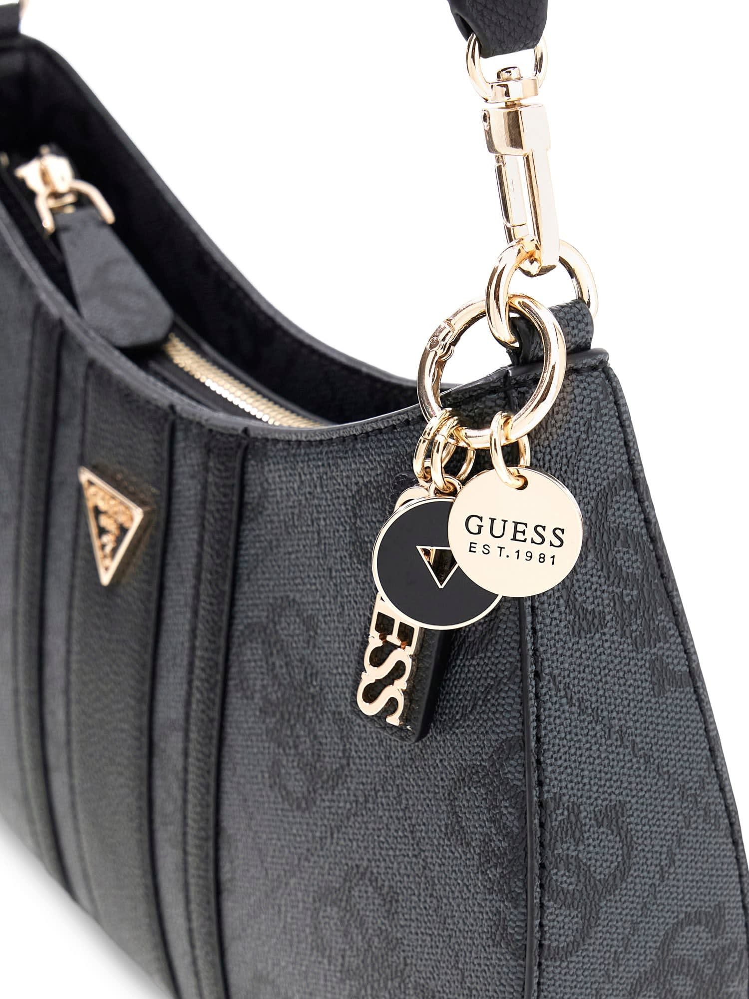 Guess Schultertasche NOELLE II TOP ZIP SHOULDER BAG (Set, Abnehmbarer Schlüsselanhänger), Damen Umhängetasche, Handtasche mit GUESS-Logo-Schmuckelement – Bild 3 von 5