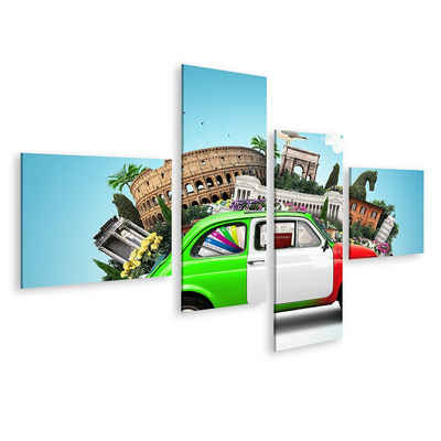 islandburner Leinwandbild Bild auf Leinwand Italien Attraktionen Italien und italienisches Retro