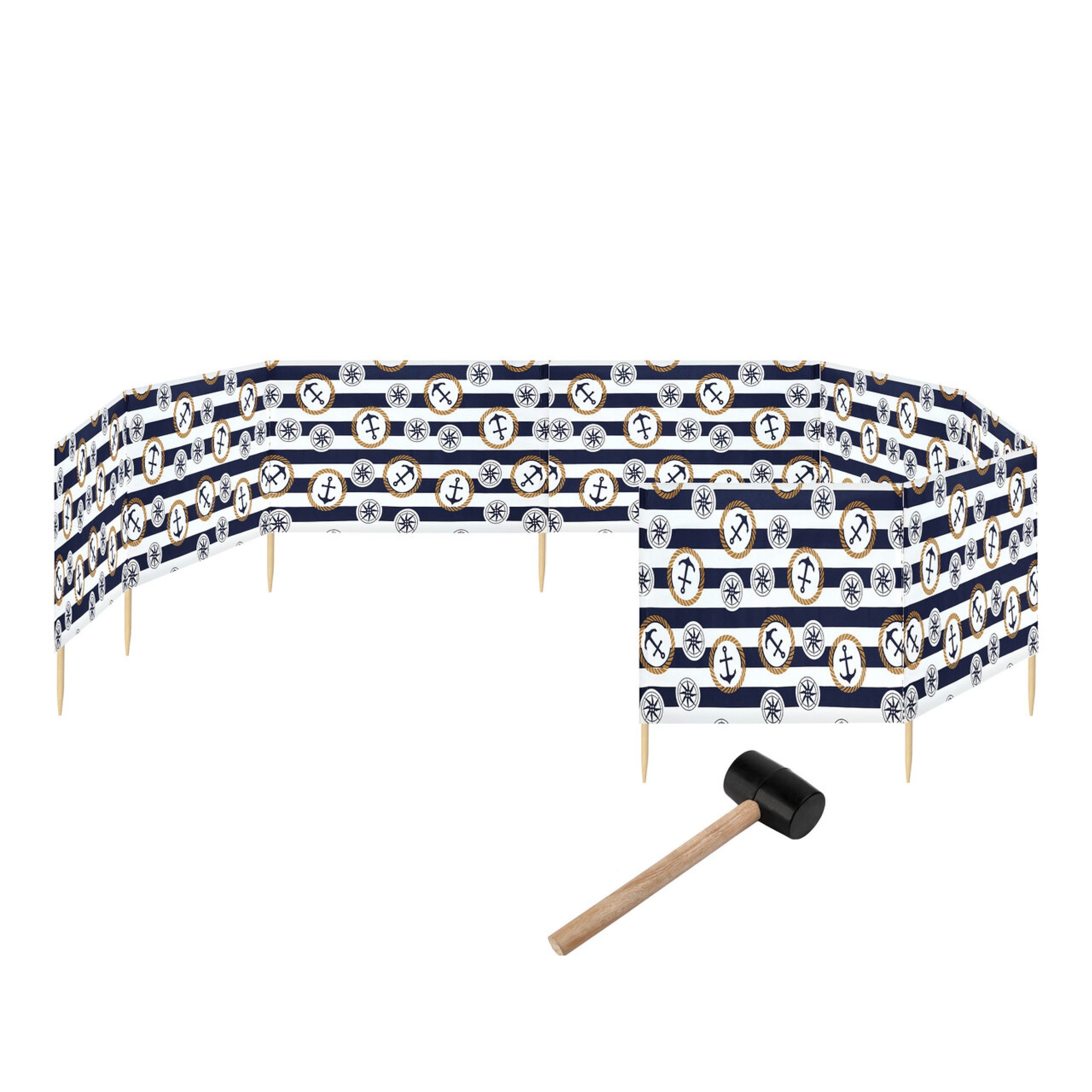 Garronda Windschutz Strand Sichtschutz 12m lang mit Gummihammer GAEX001 günstig online kaufen