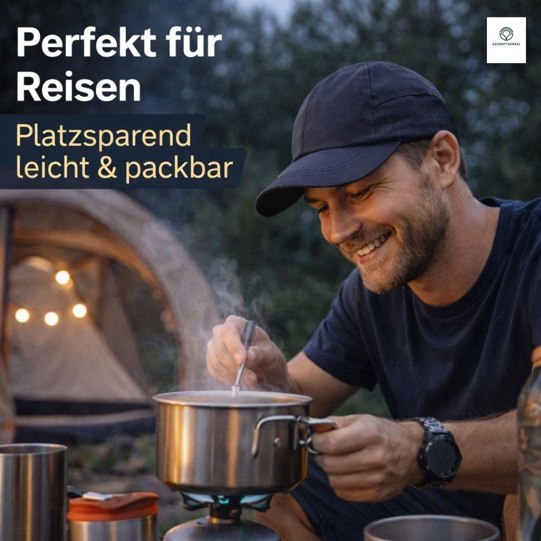 ZUKUNFTSENKEL Baseball Cap Outdoor Kappe Unisex Leicht & Atmungsaktiv mit Netz-Einsätzen (Sommer Basecap Herren & Damen) Laufkappe Sportkappe Schirmmütze