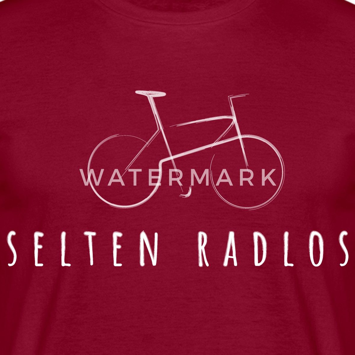 Spreadshirt T-Shirt Fahrrad Geschenk Selten Radlos günstig online kaufen