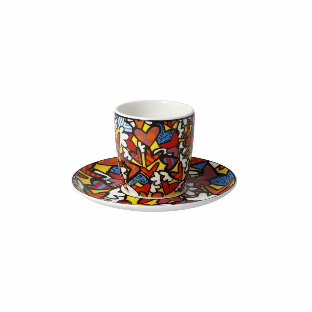 Goebel Espressotasse Romero Britto - All We Need is Love, Fine Bone China