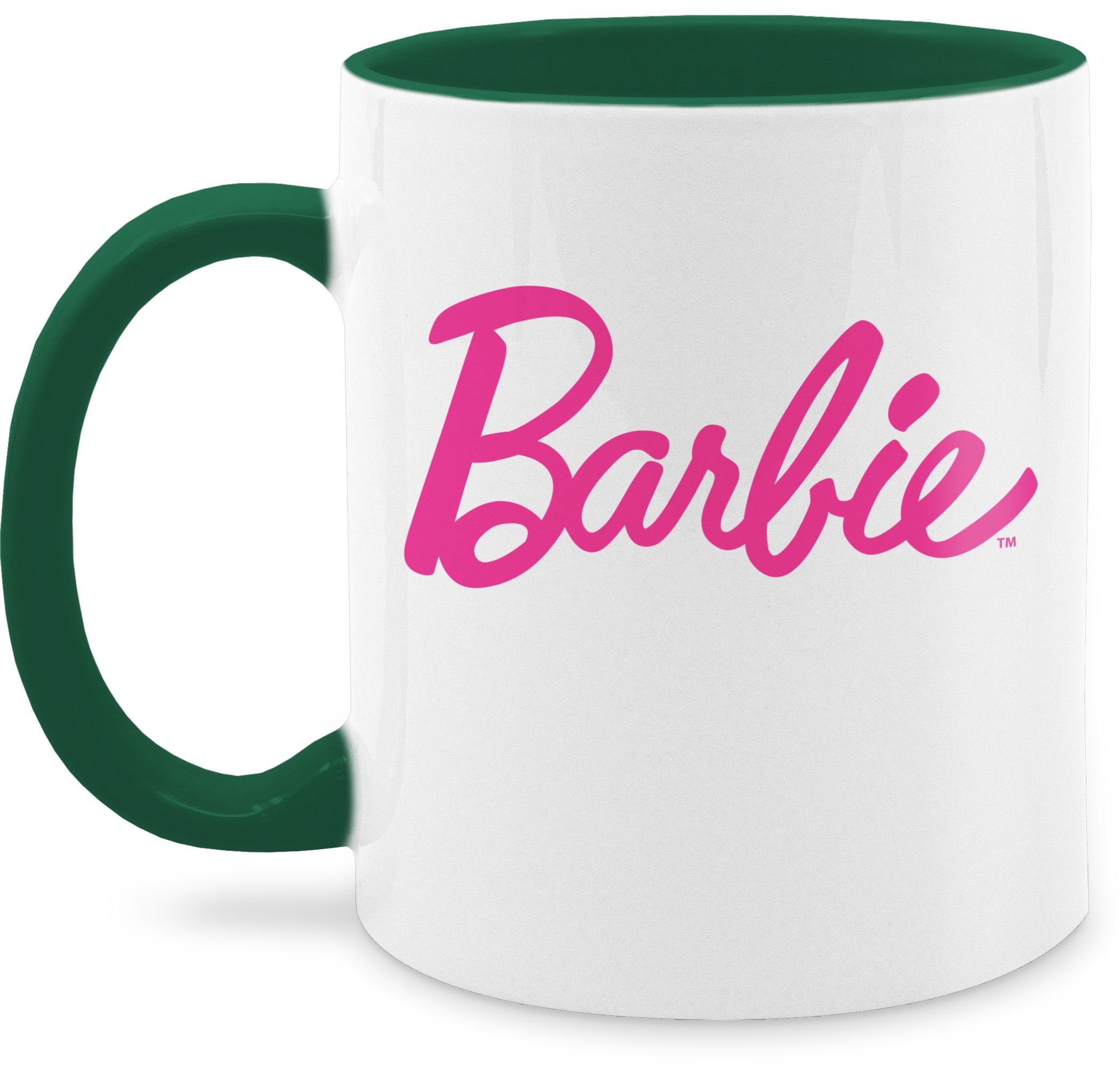 Shirtracer Tasse Barbie Barbie Tasse Schriftzug, Petrolgrün Logo 2 Keramik,