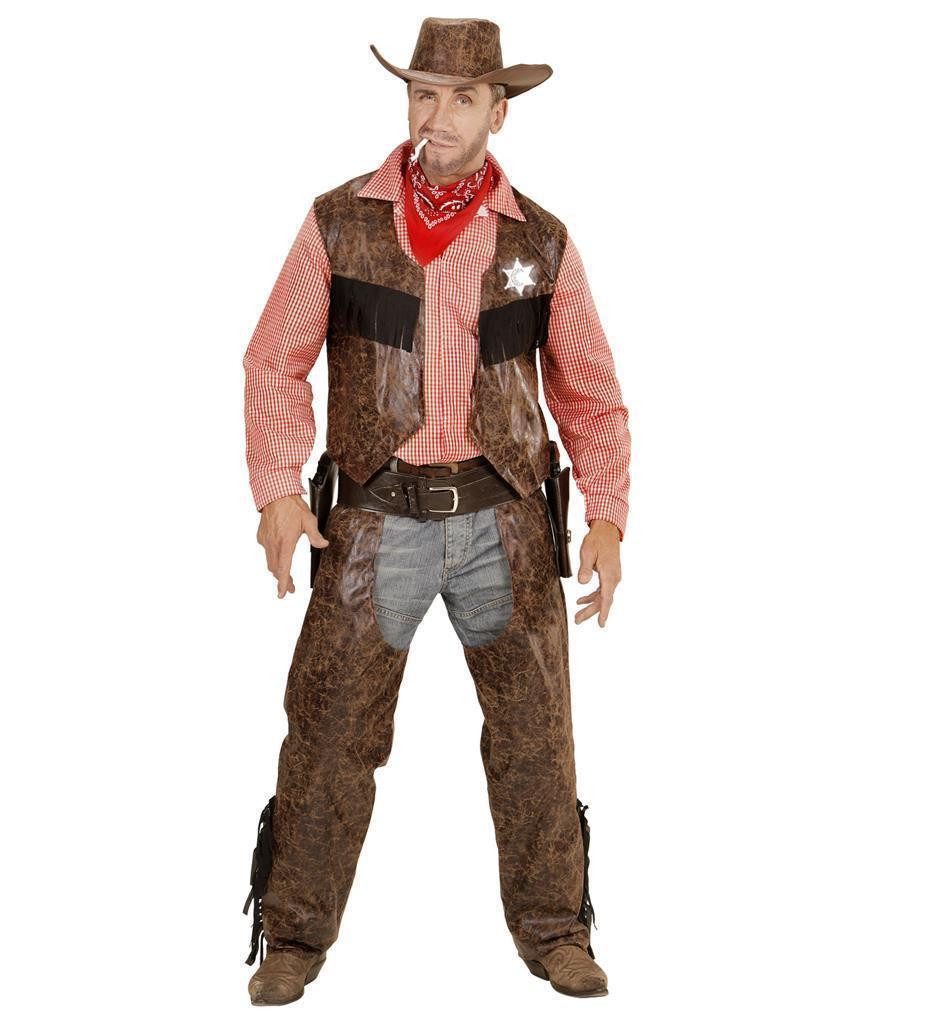Kostüm Cowboy Kostm braun 3tlg.