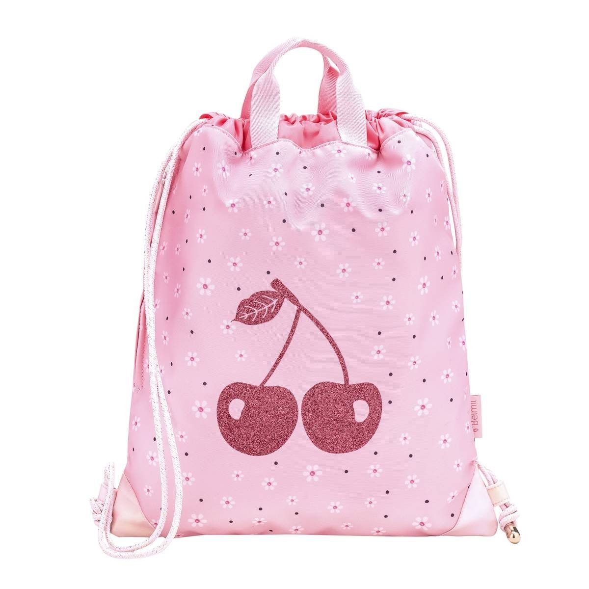 Belmil Sporttasche Premium, Turnbeutel, Schulsporttasche, Gym-Bag, für Mädchen Cherry Blossom